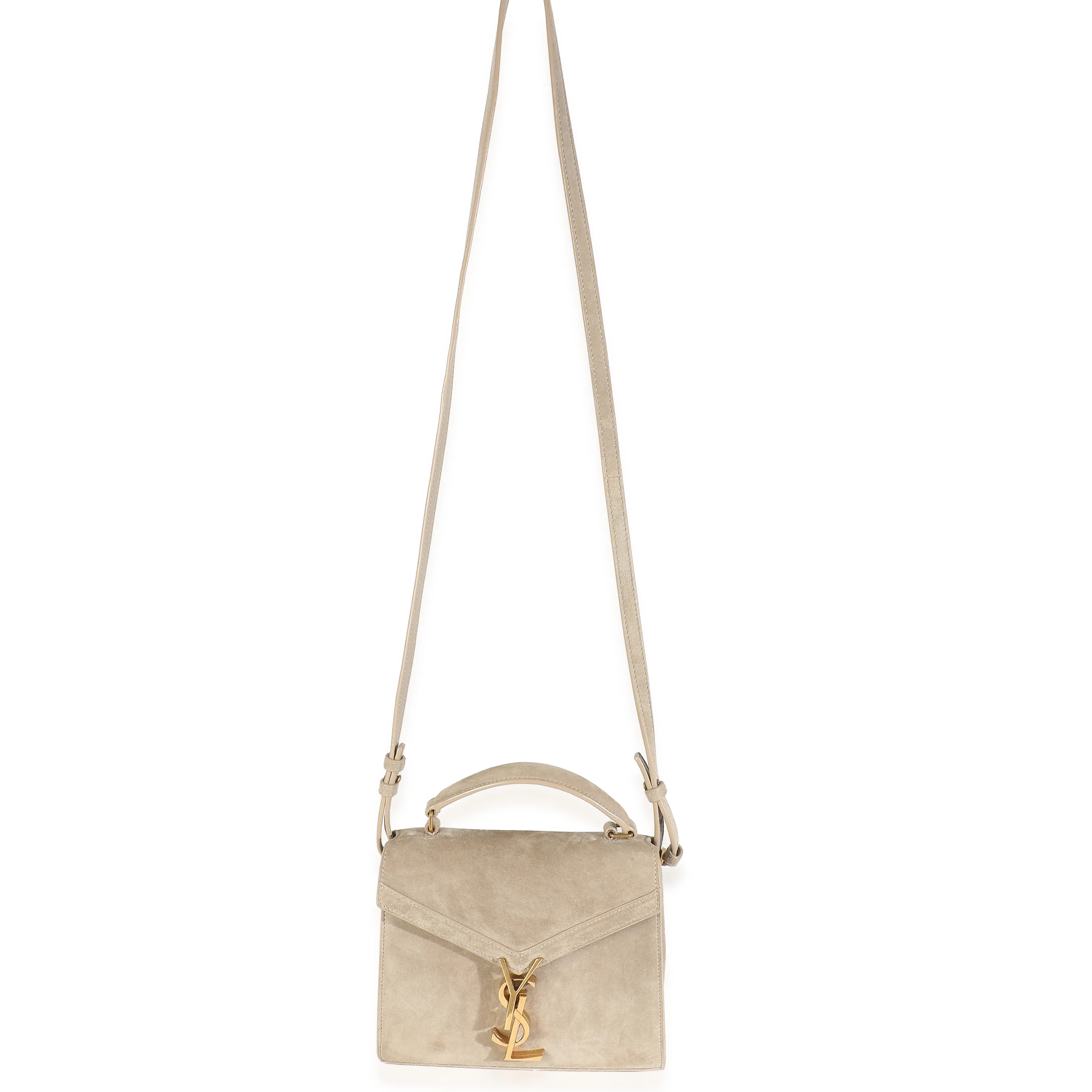 Brown Suede Cassandra Top Handle - Image 8