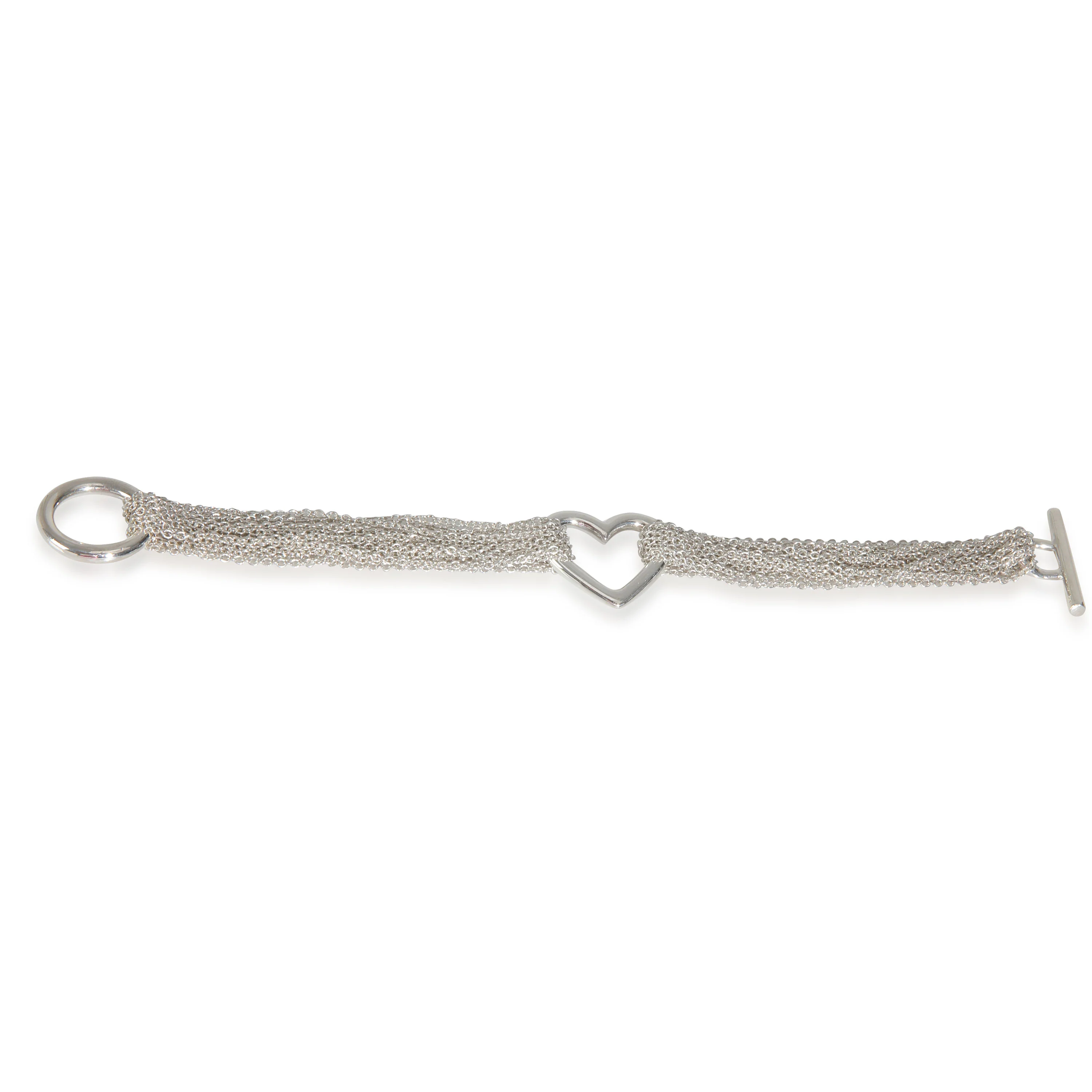 Sterling Silver  Multi-strand Heart Bracelet - Image 2