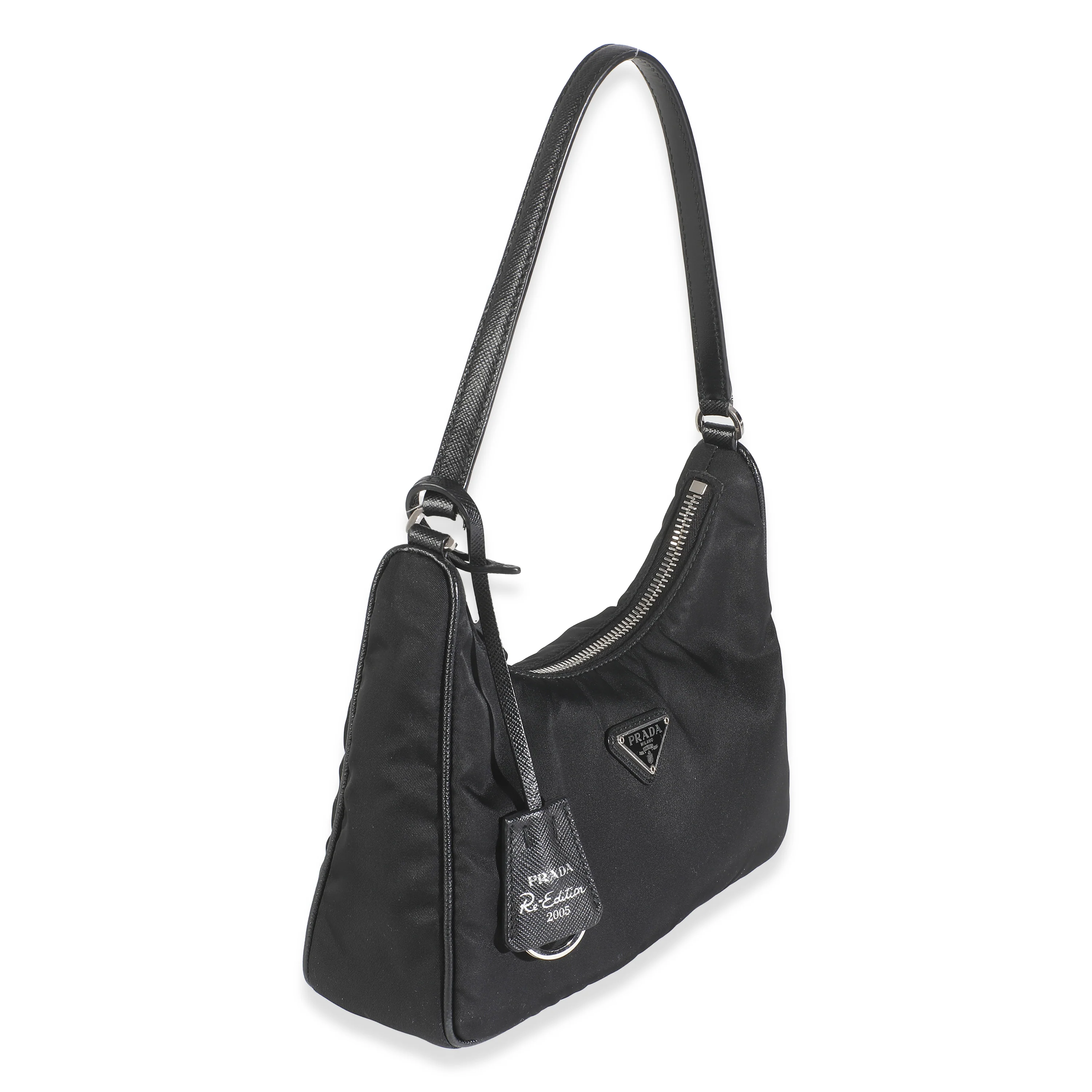 Black Re-Nylon Saffiano Re-Edition 2005 - Image 3