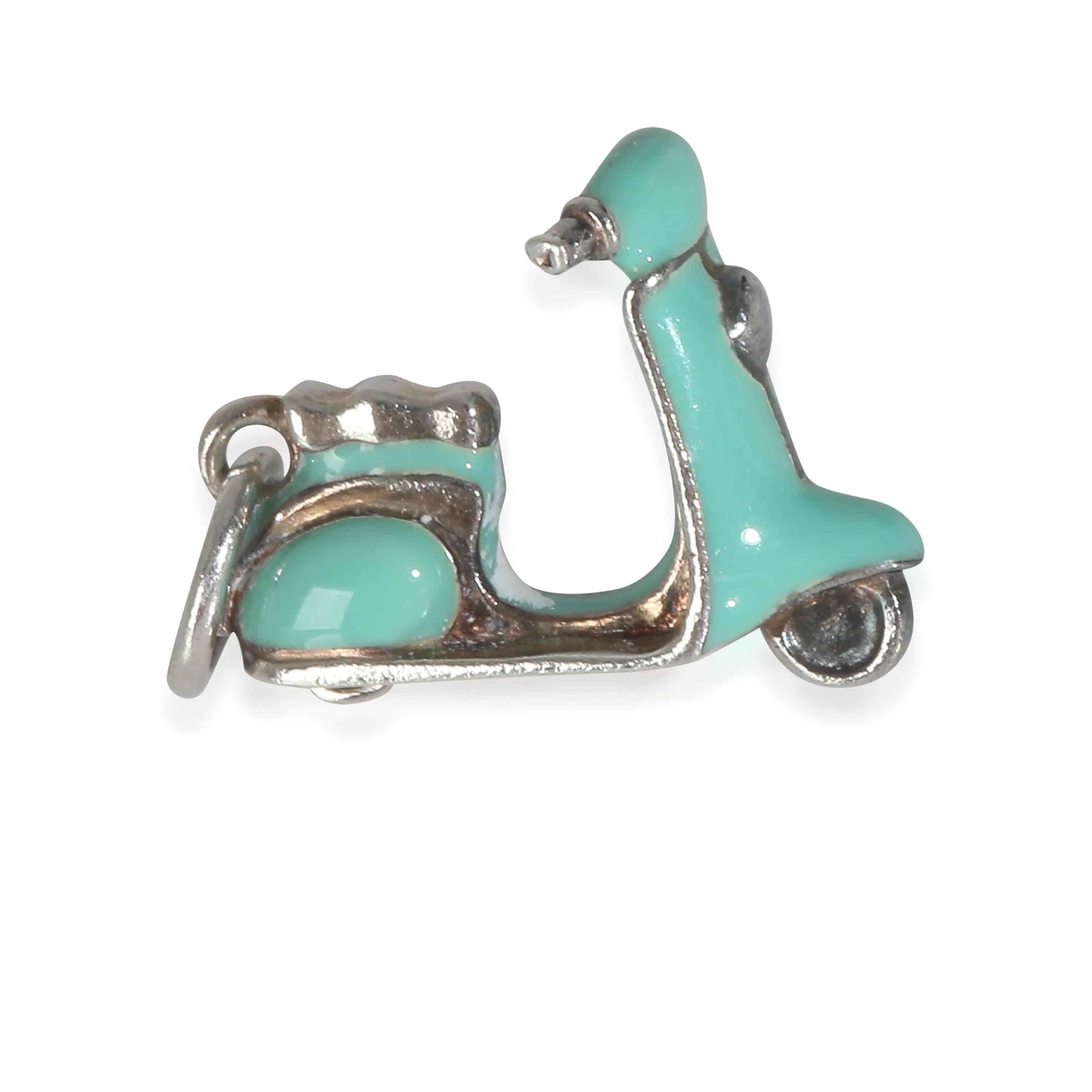 Sterling Silver  Enamel Vespa Charm