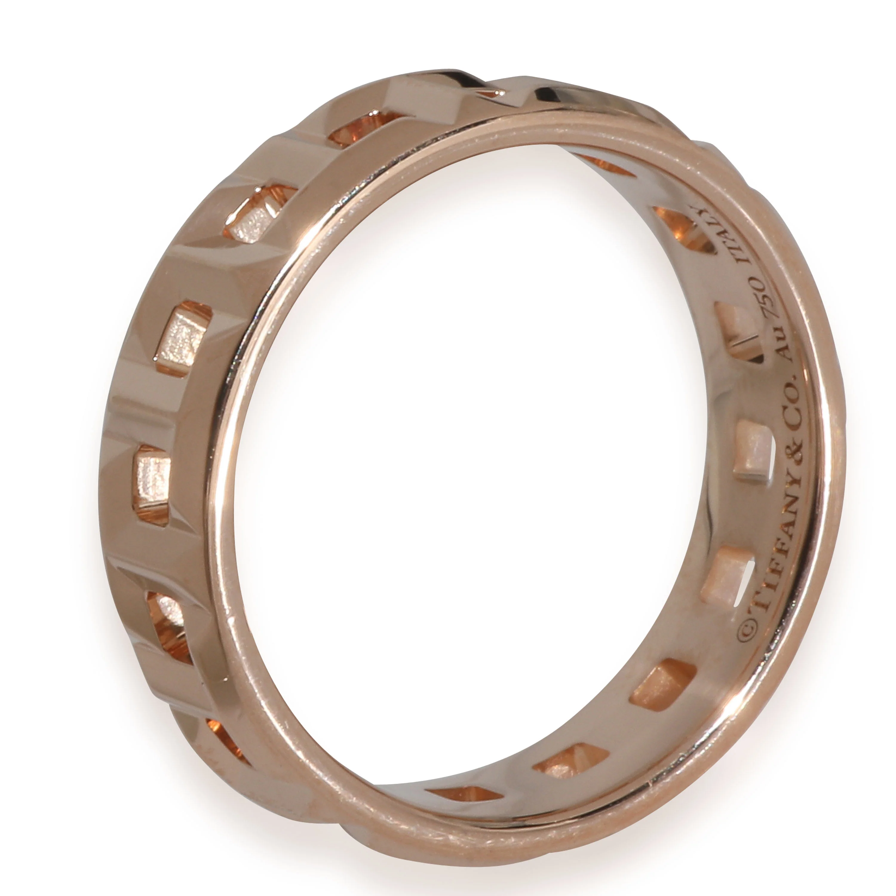 Rose Gold  Tiffany T True Wide Ring - Image 3