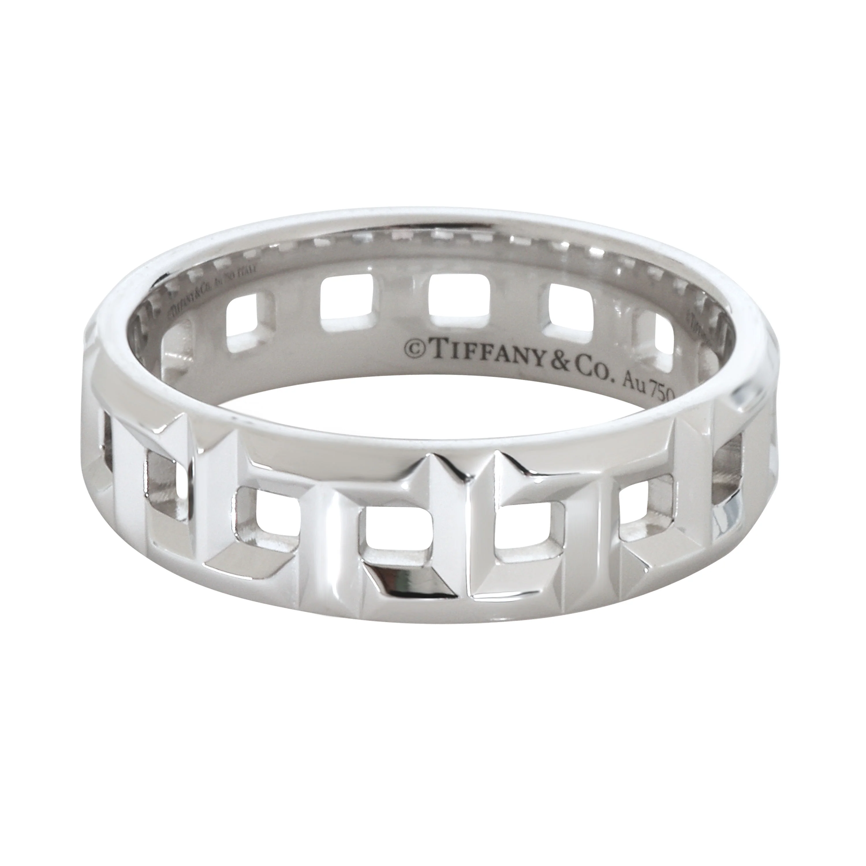 White Gold  Tiffany T True Wide Ring