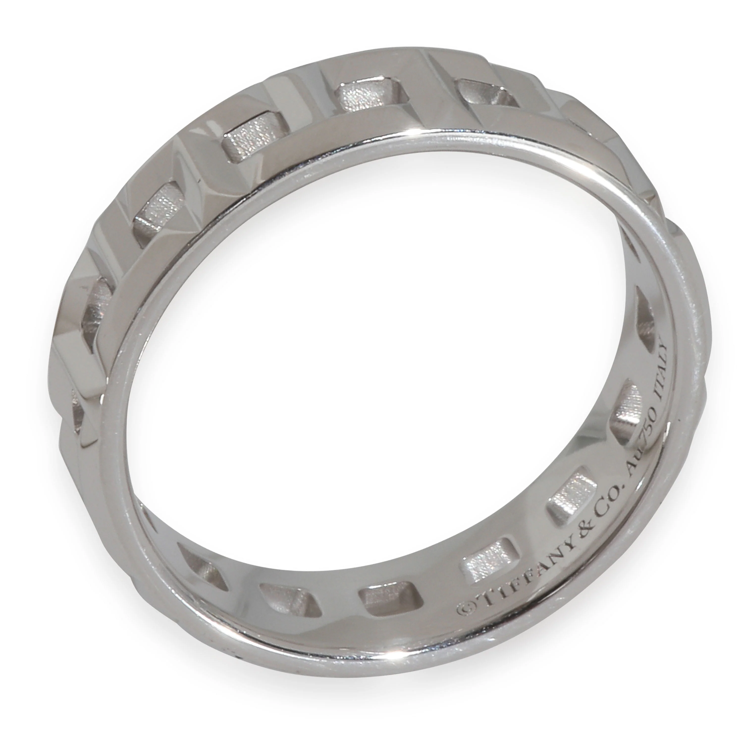 White Gold  Tiffany T True Wide Ring - Image 3