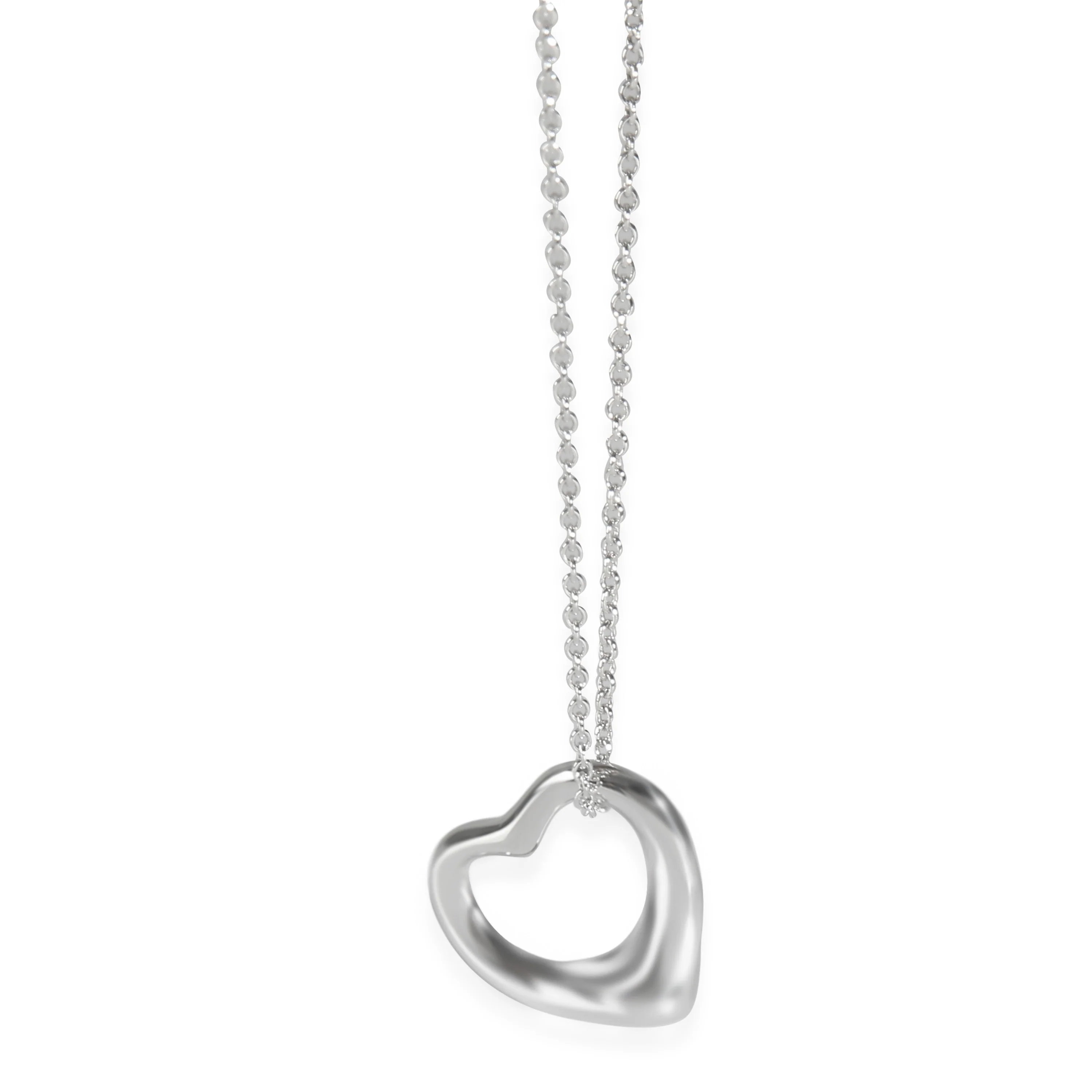 Sterling Silver  Elsa Peretti Open Heart Pendant