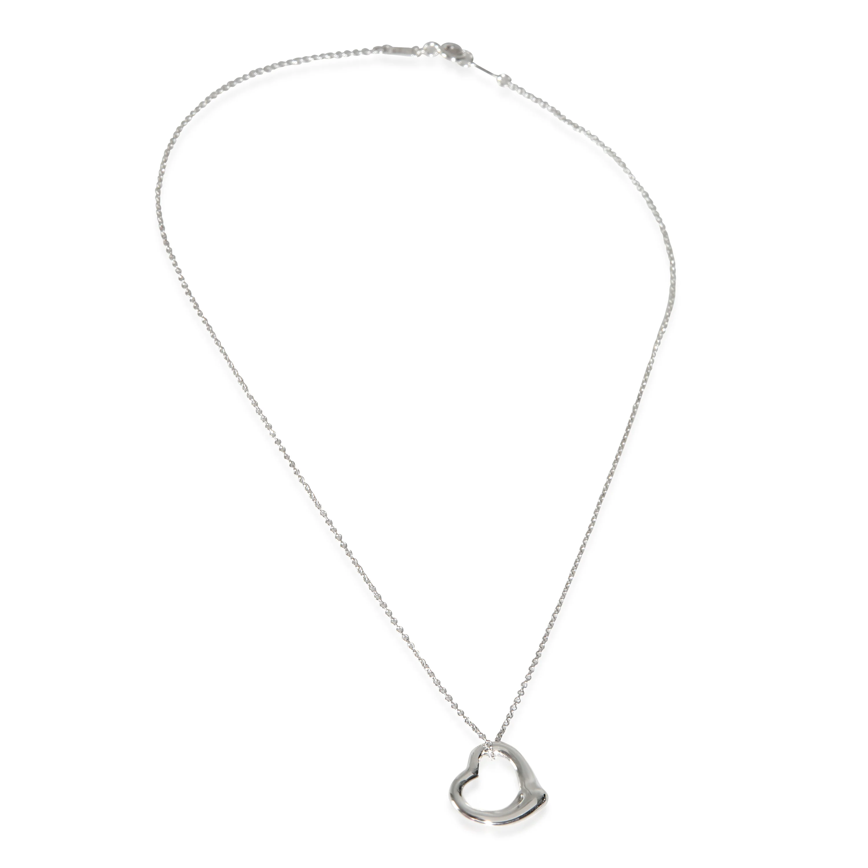 Sterling Silver  Elsa Peretti Open Heart Pendant - Image 2