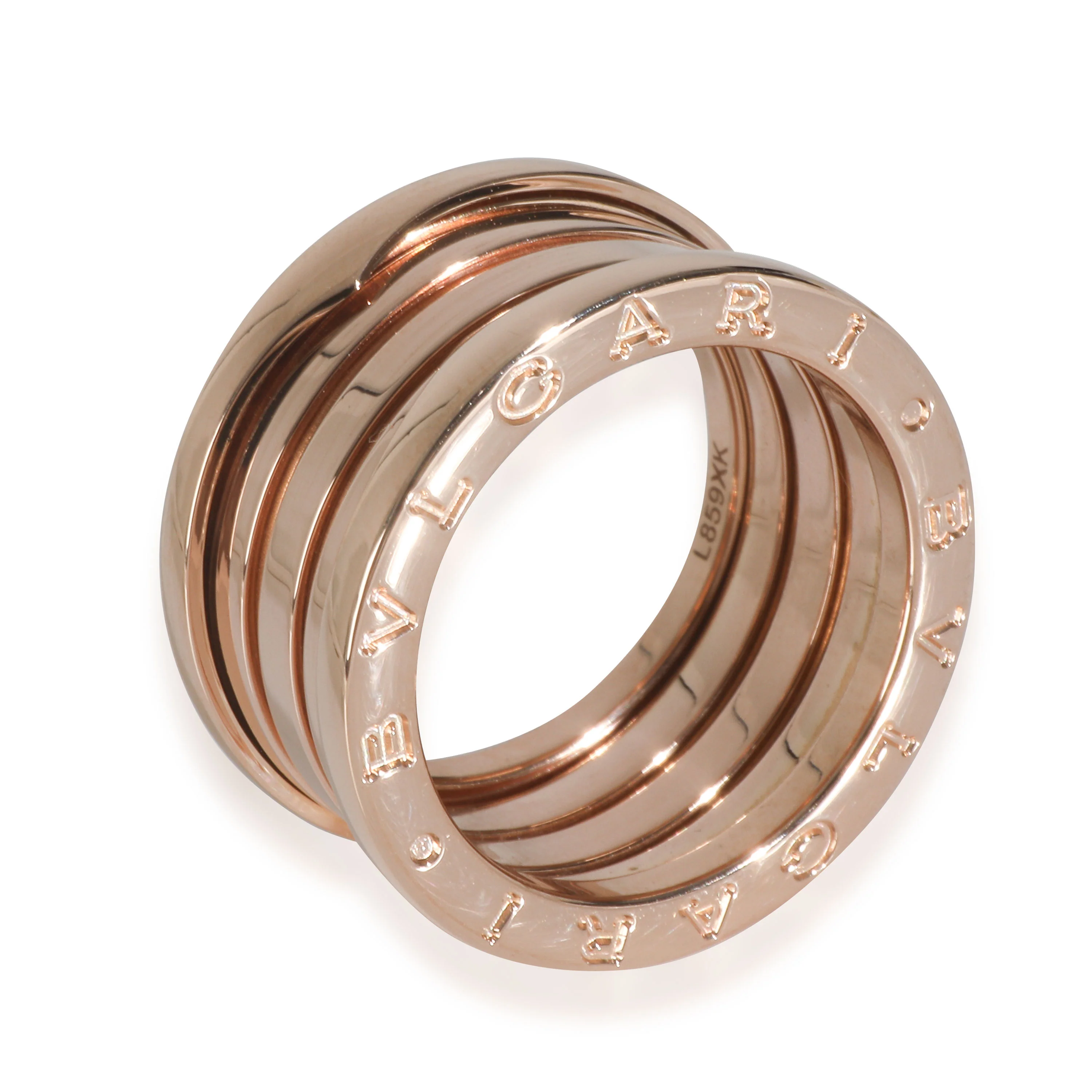 Rose Gold B.zero1 4 Band Ring - Image 3