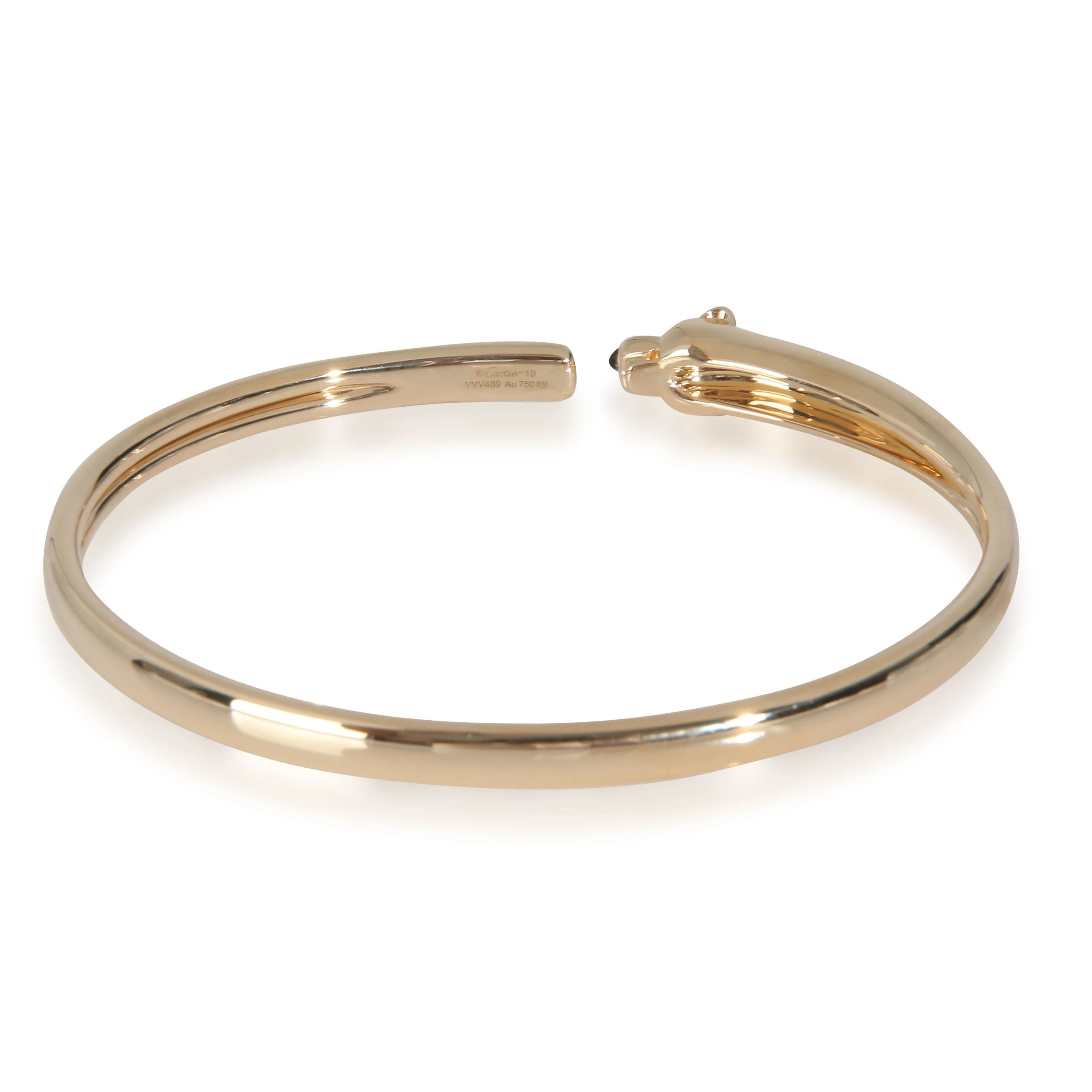 Yellow Gold Tsavorite and Onyx Small Model Panthere de Cartier Bracelet - Image 4