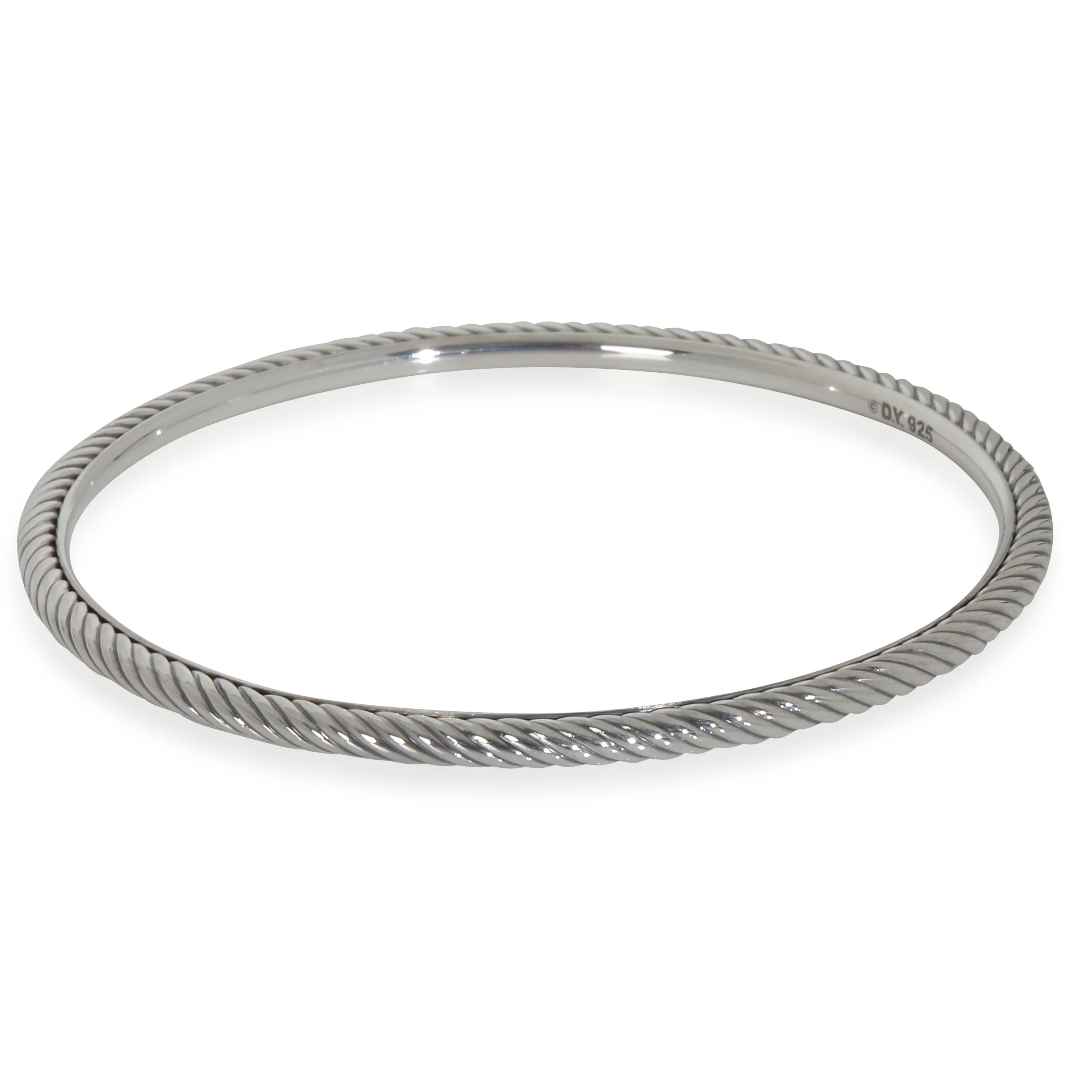Sterling Silver  Cable Slip On Bracelet - Image 2