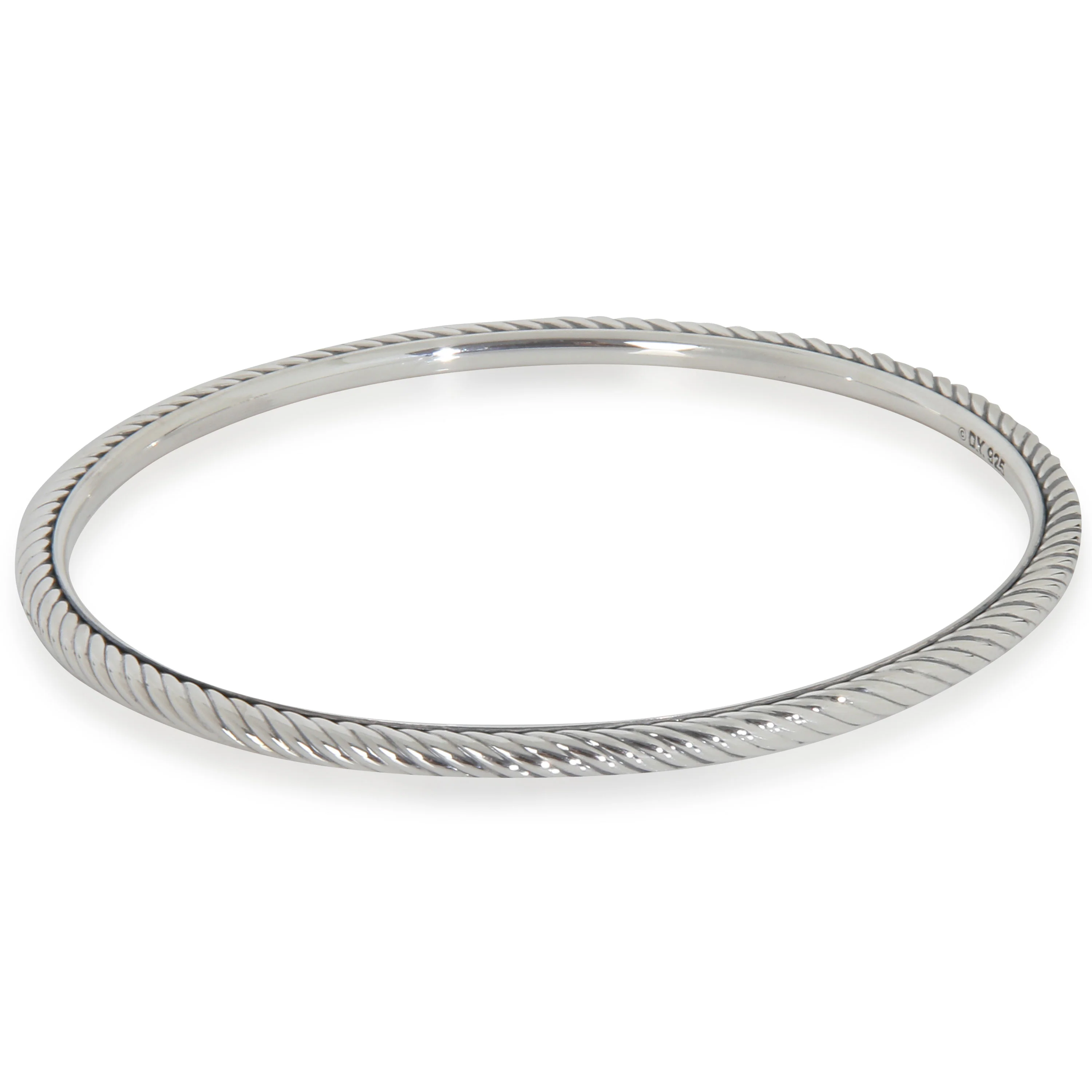 Sterling Silver  Cable Slip On Bracelet - Image 2