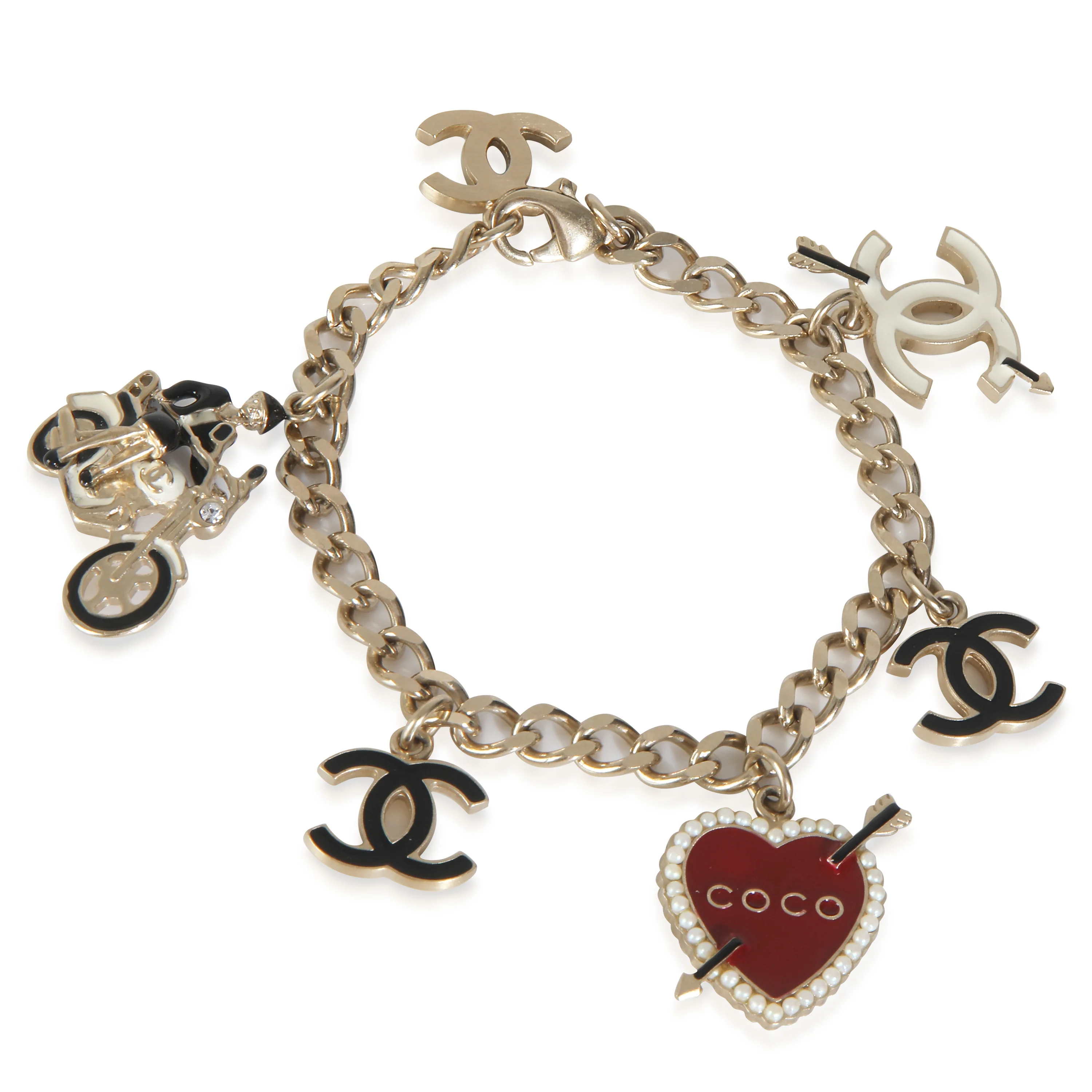 Gold-Plated  2010 Charm Bracelet