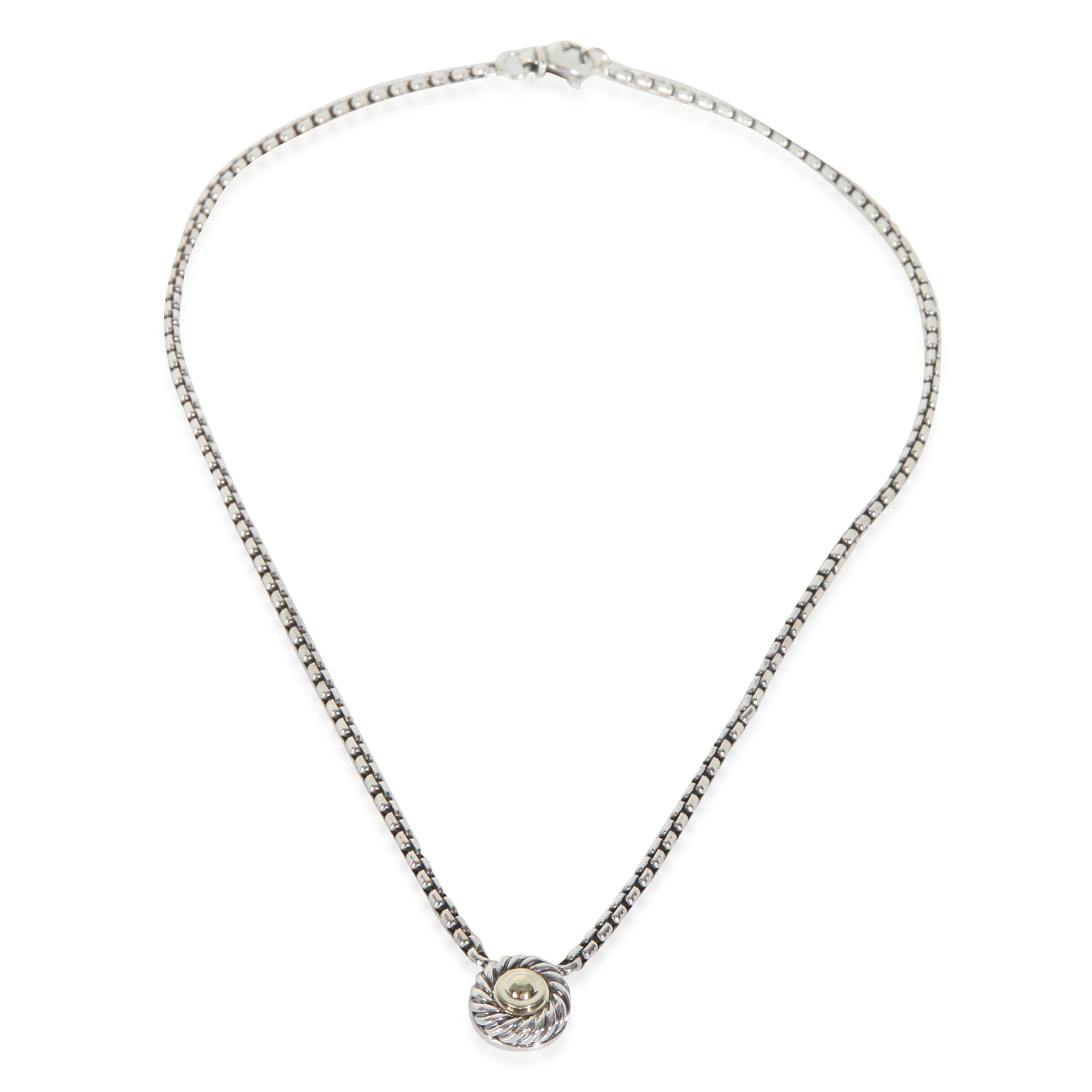 Yellow Gold & Sterling Silver Cookie Pendant - Image 2