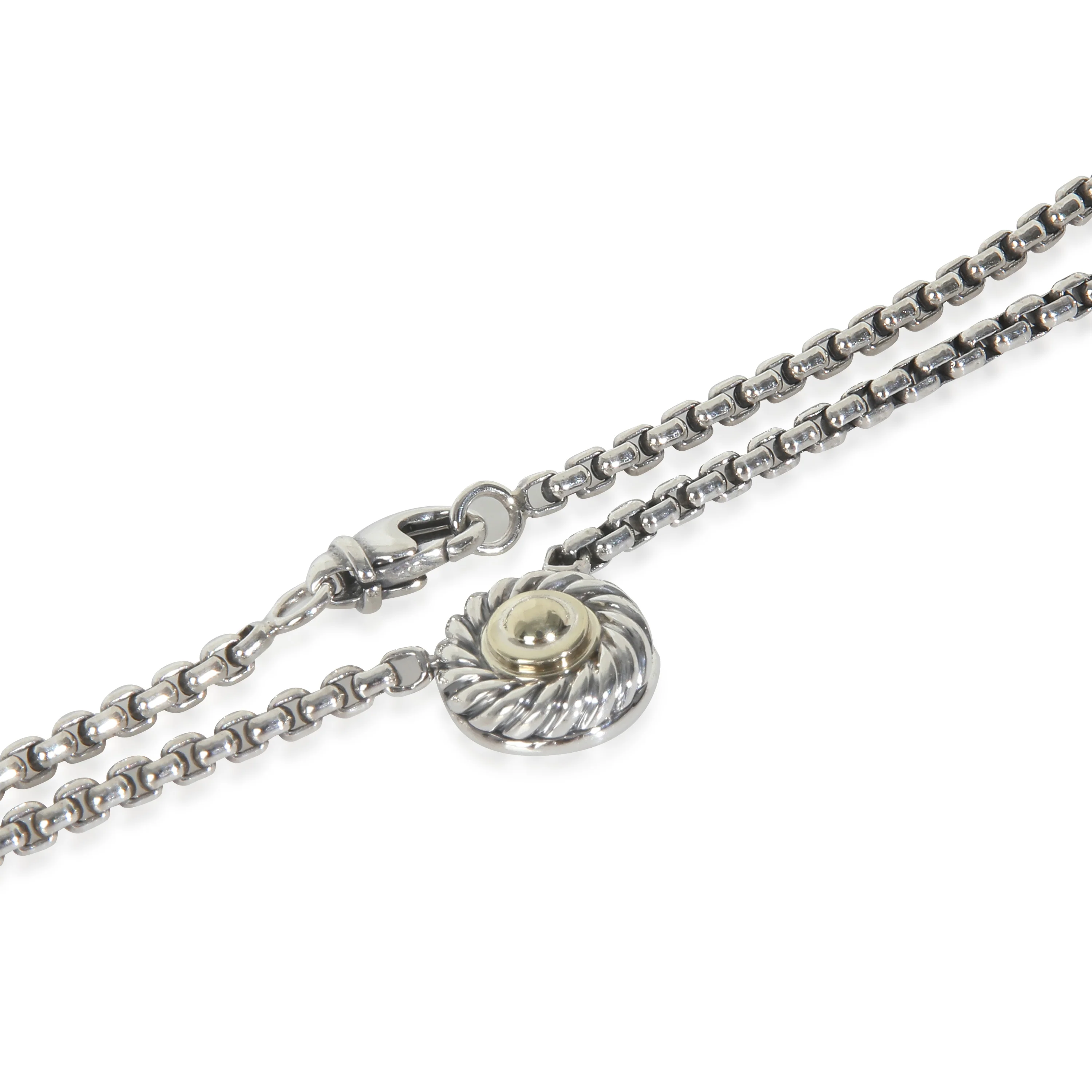 Yellow Gold & Sterling Silver Cookie Pendant - Image 3