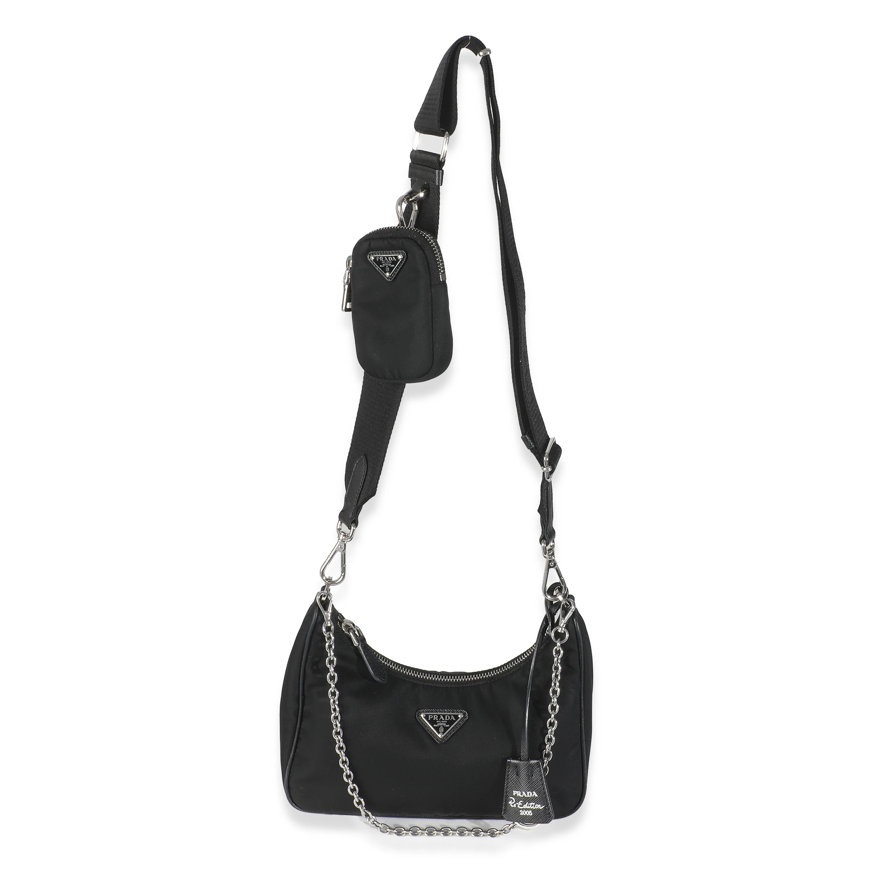 Black Re-Nylon Re-Edition 2005 Bag - Image 8