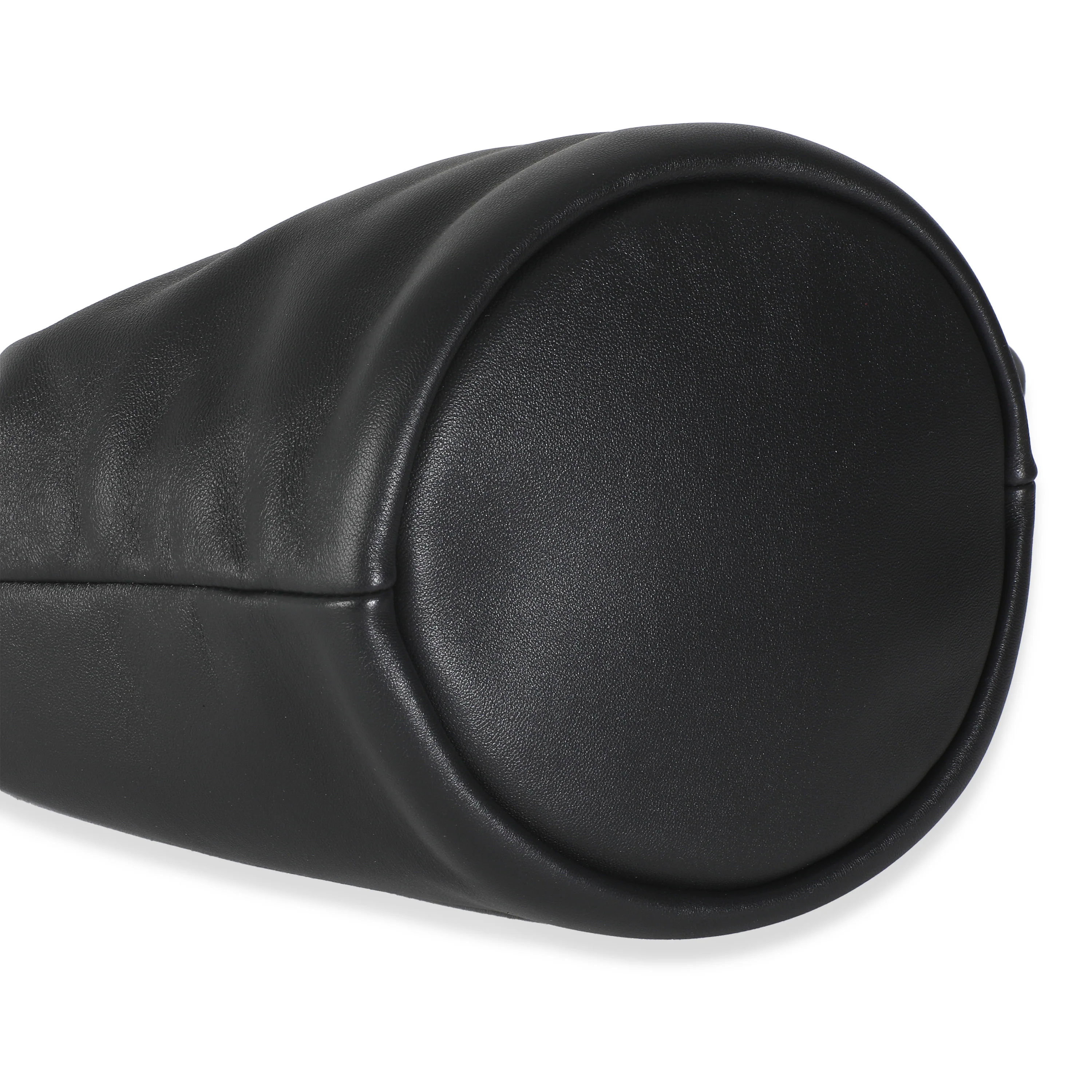 Black Mellow Nappa Flamenco Purse Bucket Bag - Image 5