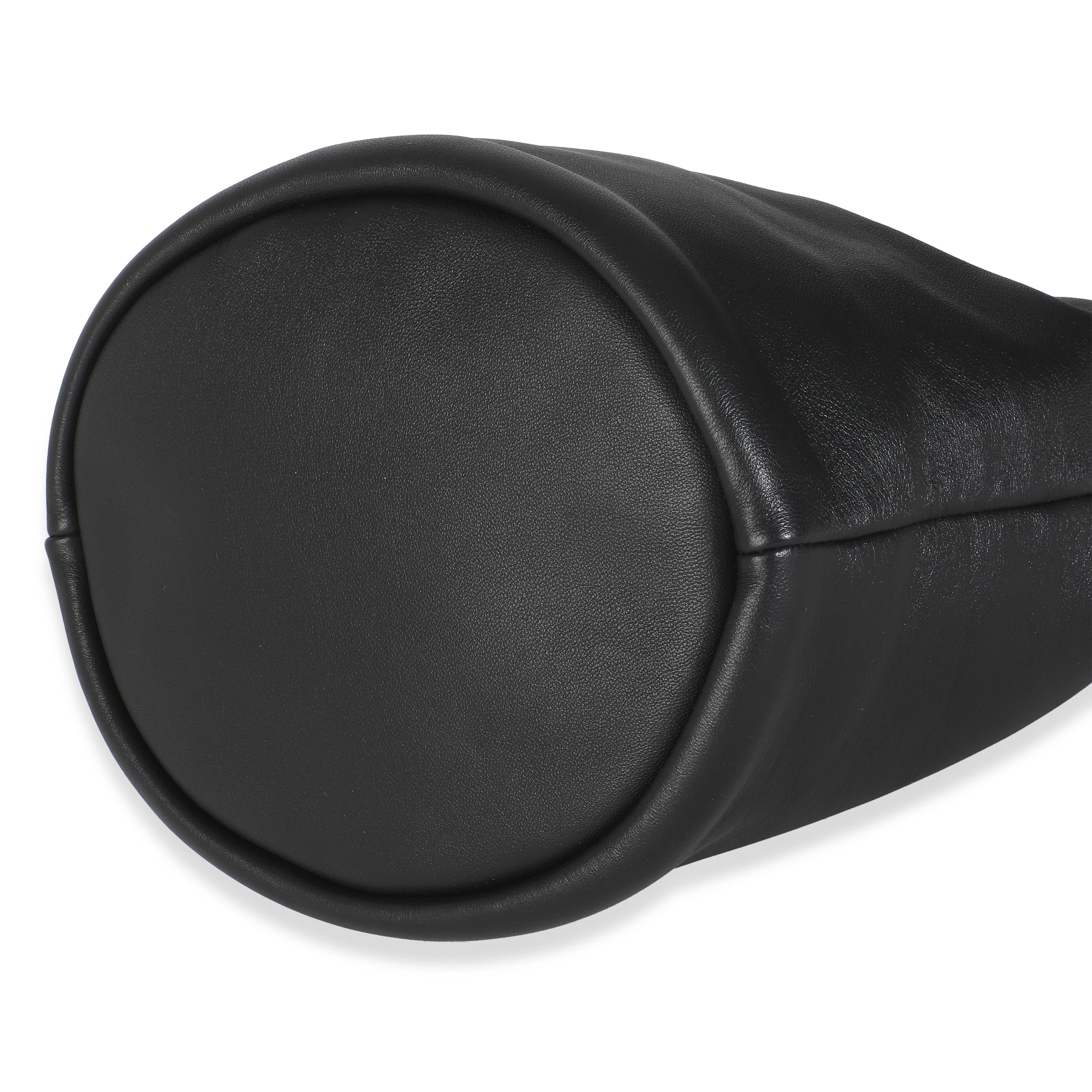 Black Mellow Nappa Flamenco Purse Bucket Bag - Image 6