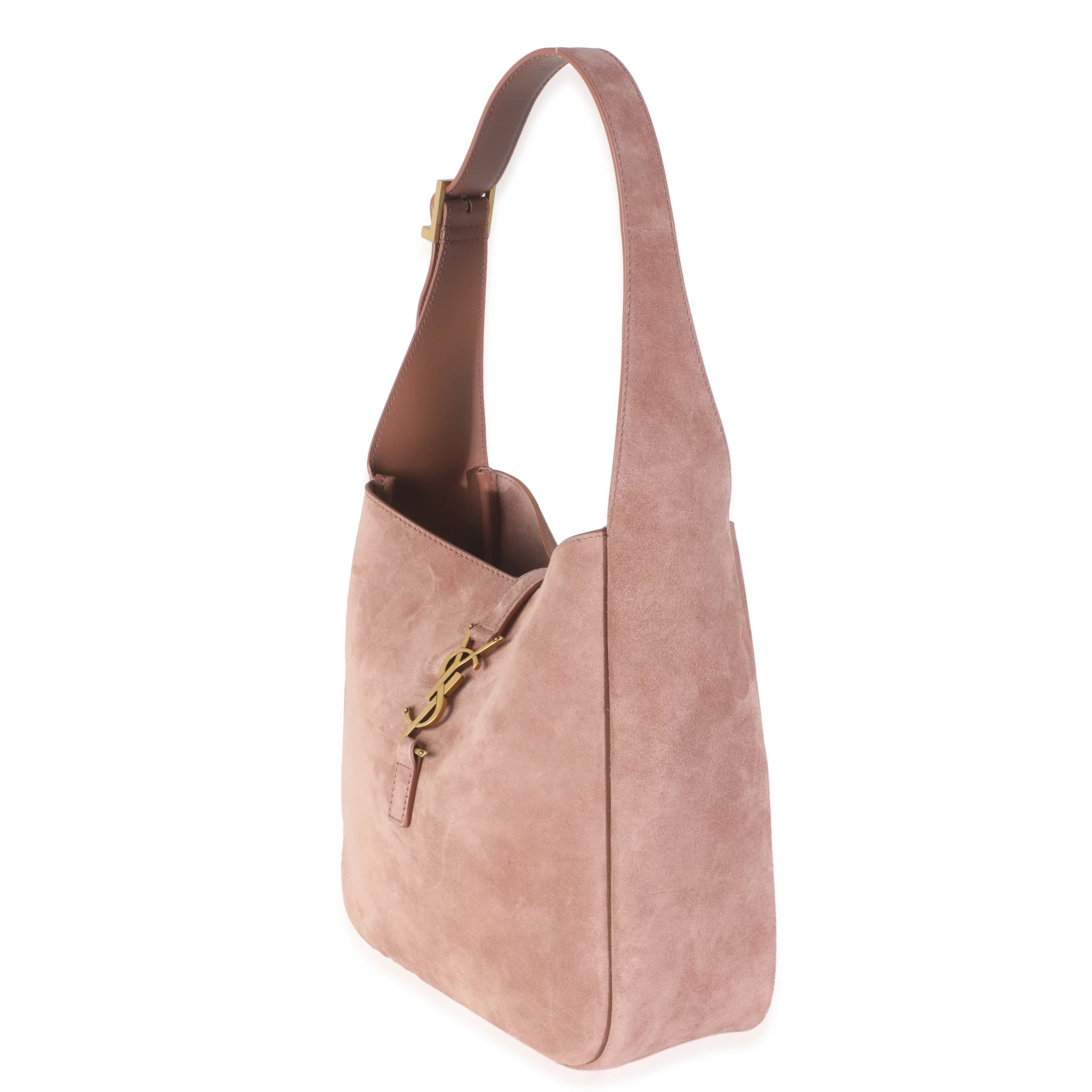 Barely Pink Supple Suede Small Le 5 A 7 Soft Hobo - Image 2