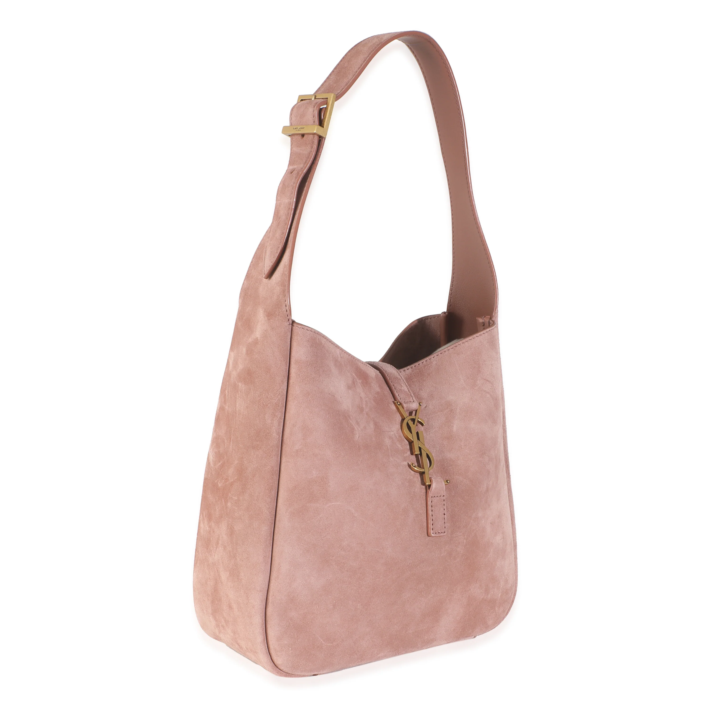 Barely Pink Supple Suede Small Le 5 A 7 Soft Hobo - Image 3
