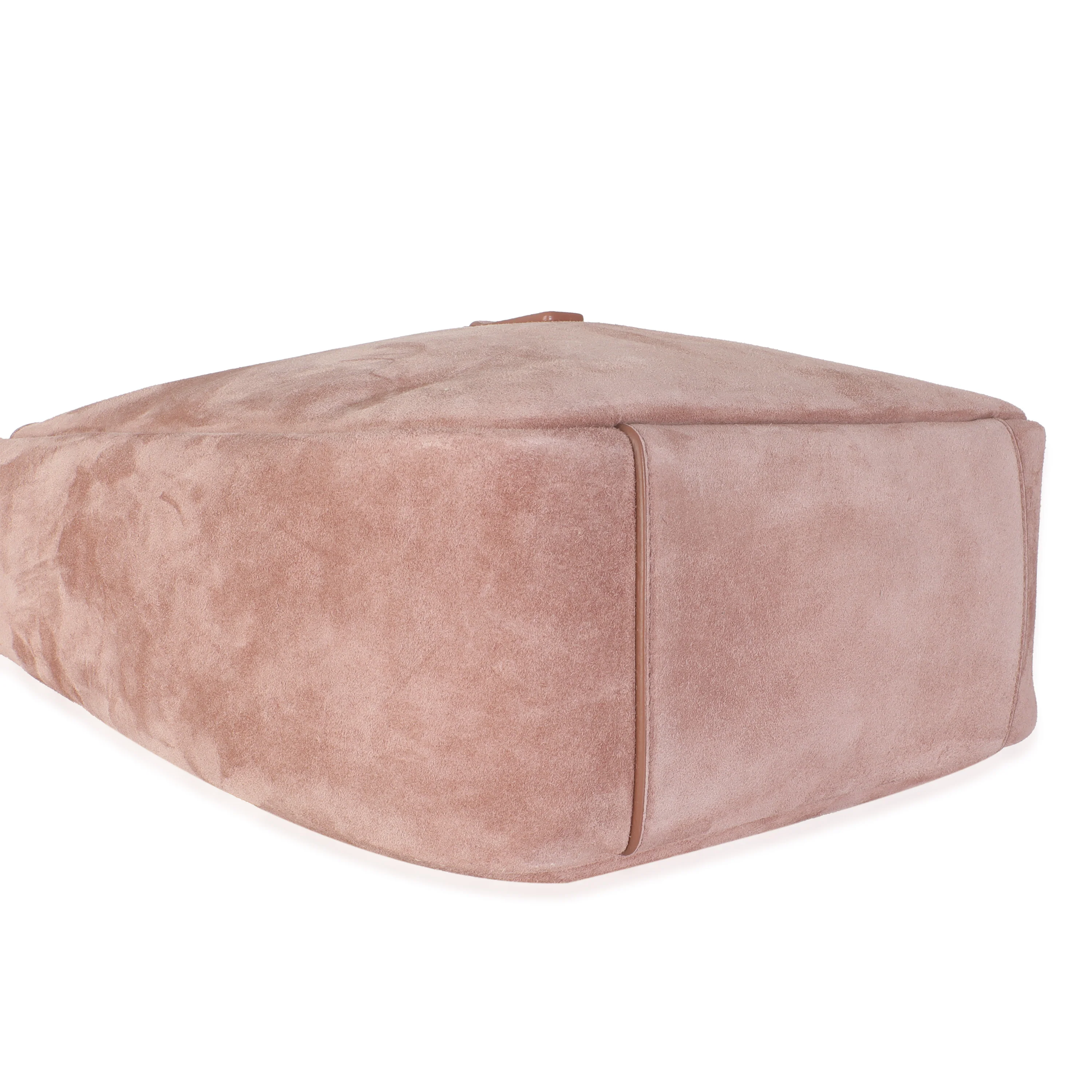 Barely Pink Supple Suede Small Le 5 A 7 Soft Hobo - Image 7