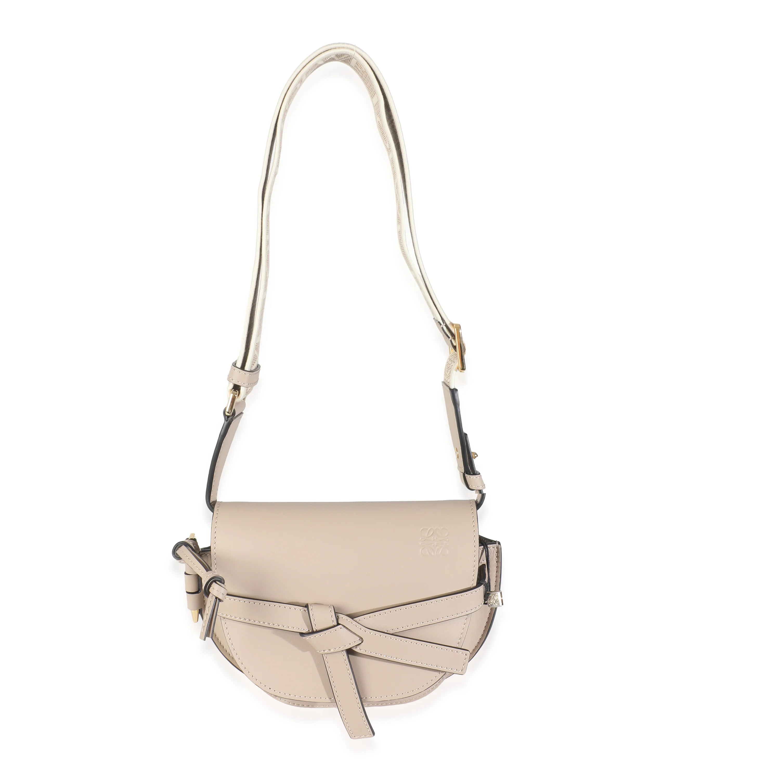 Sand Calfskin Mini Gate Dual Bag - Image 9