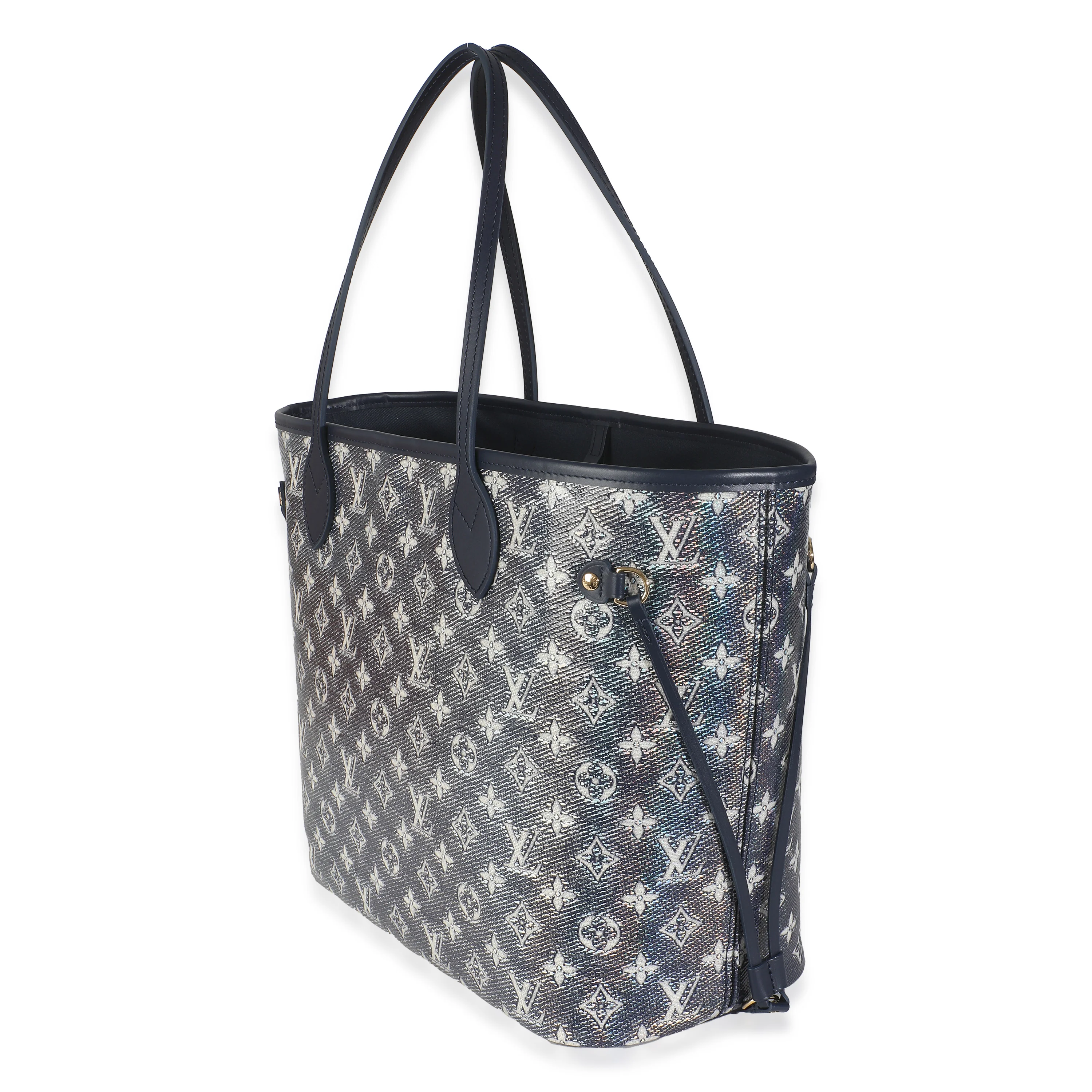 Blue Monoglam Canvas Neverfull MM - Image 2