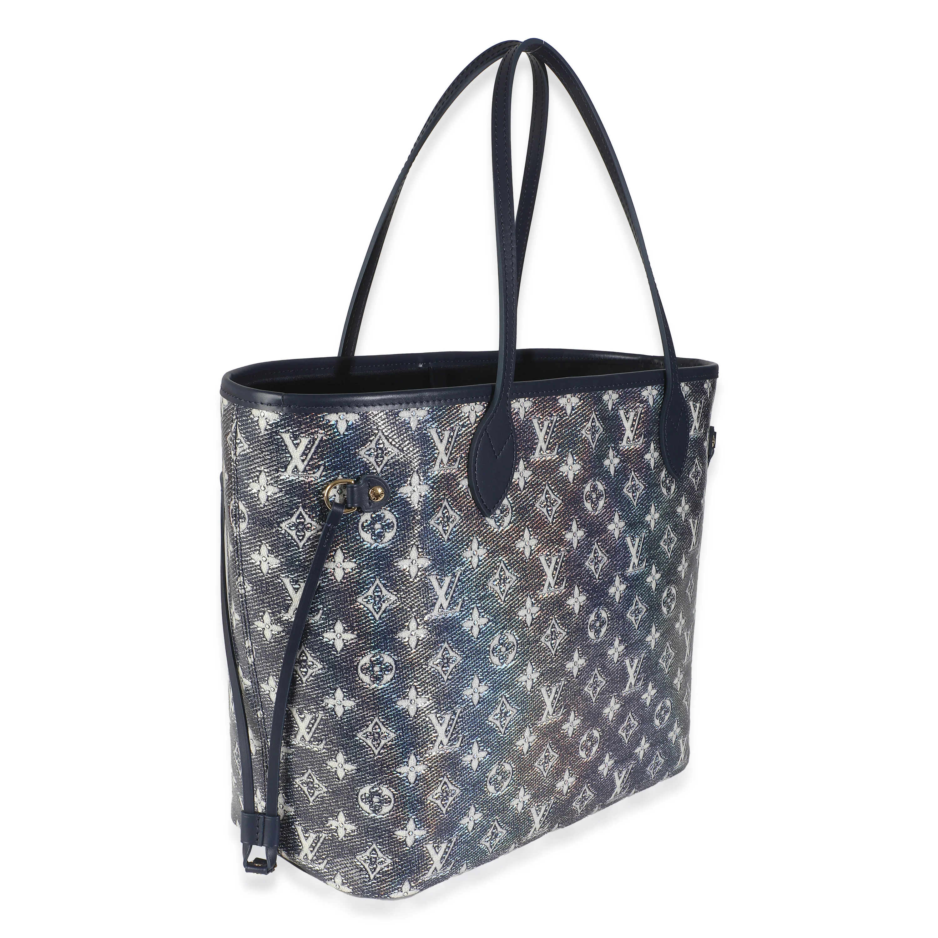 Blue Monoglam Canvas Neverfull MM - Image 3