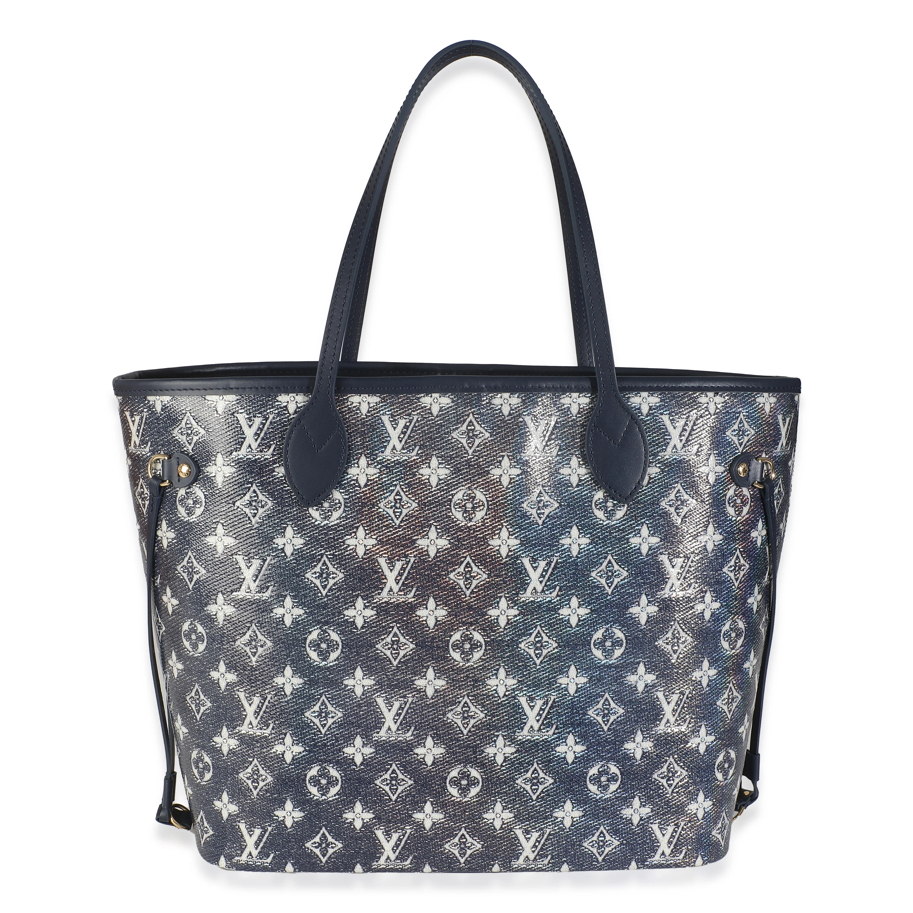 Blue Monoglam Canvas Neverfull MM - Image 4