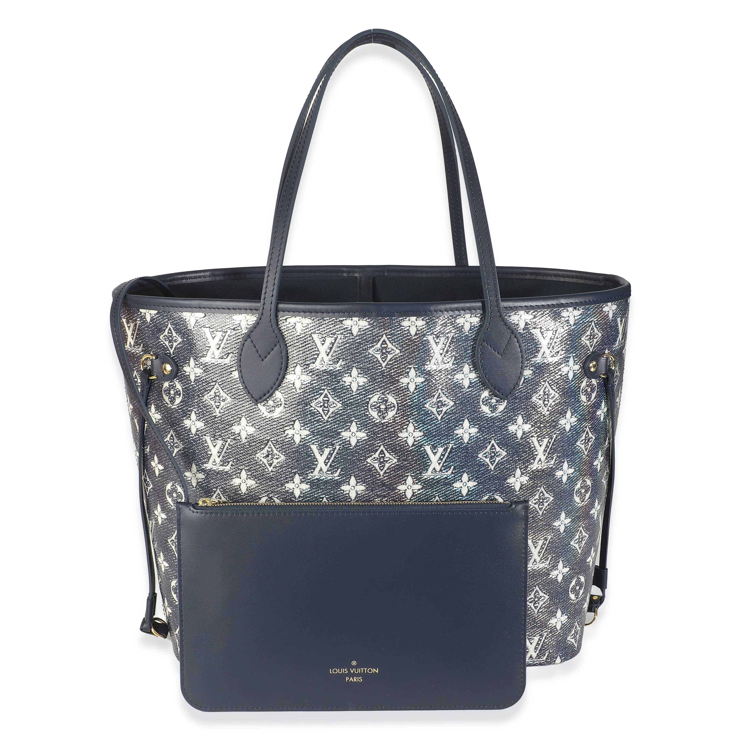 Blue Monoglam Canvas Neverfull MM - Image 9