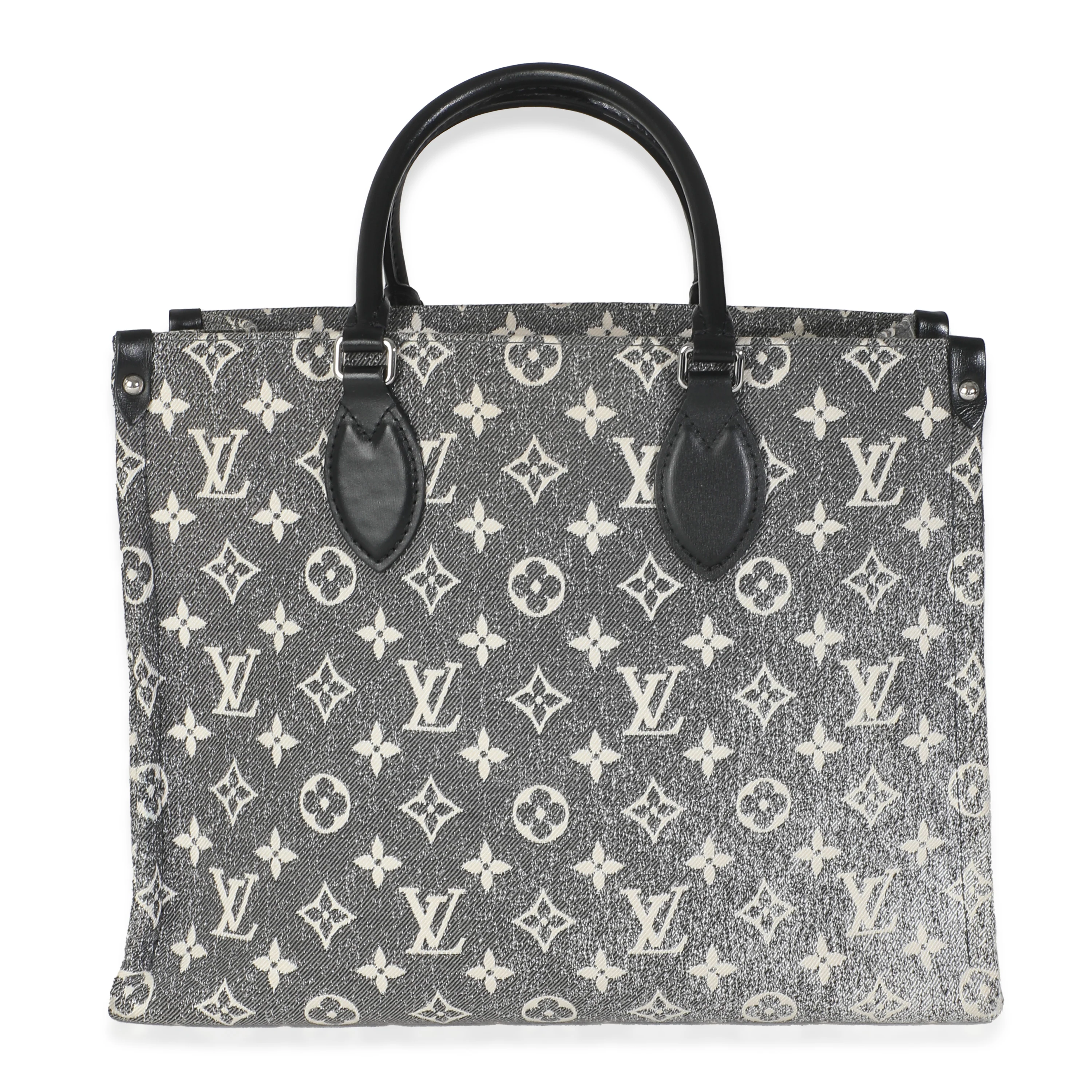 Black Monogram Denim Onthego MM