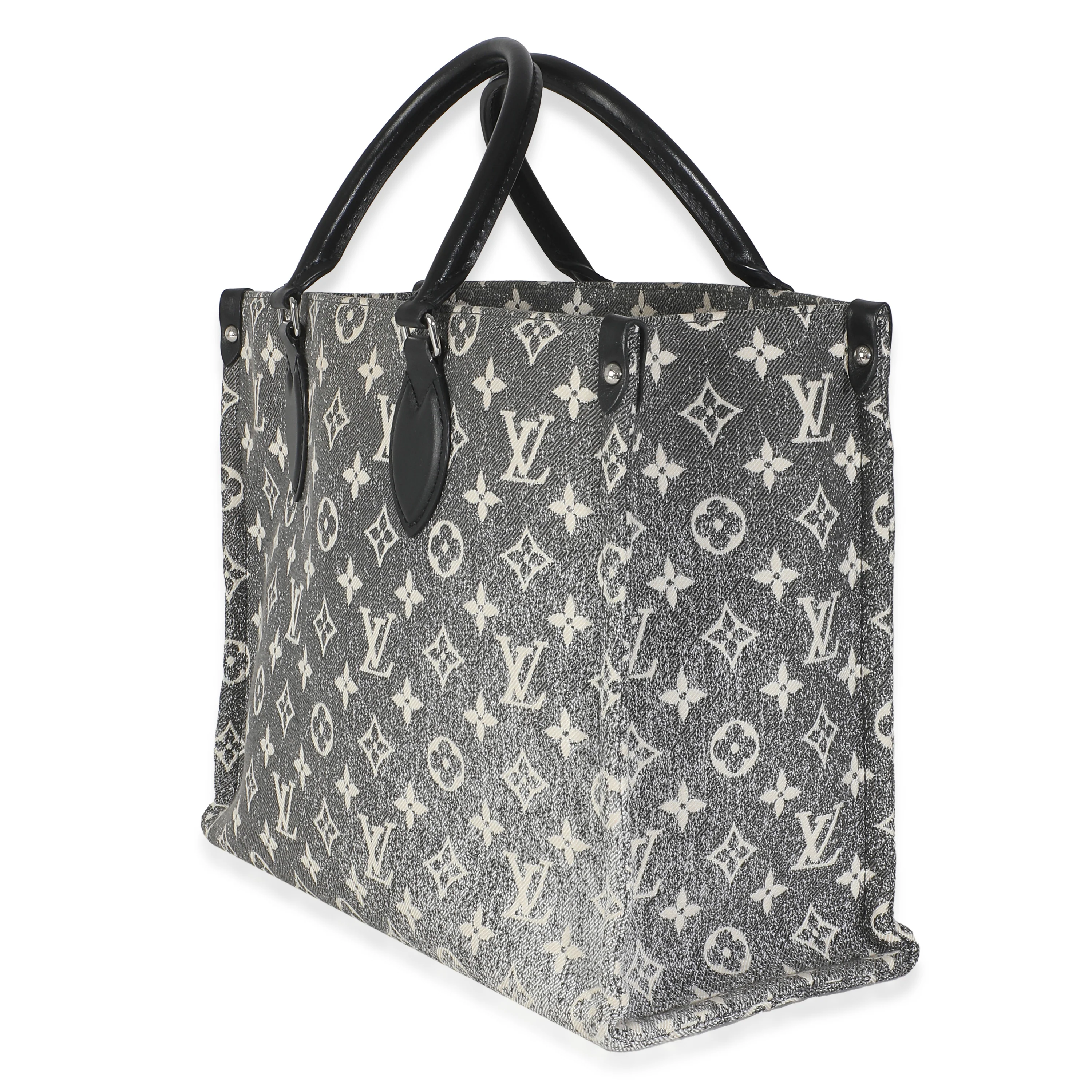 Black Monogram Denim Onthego MM - Image 2