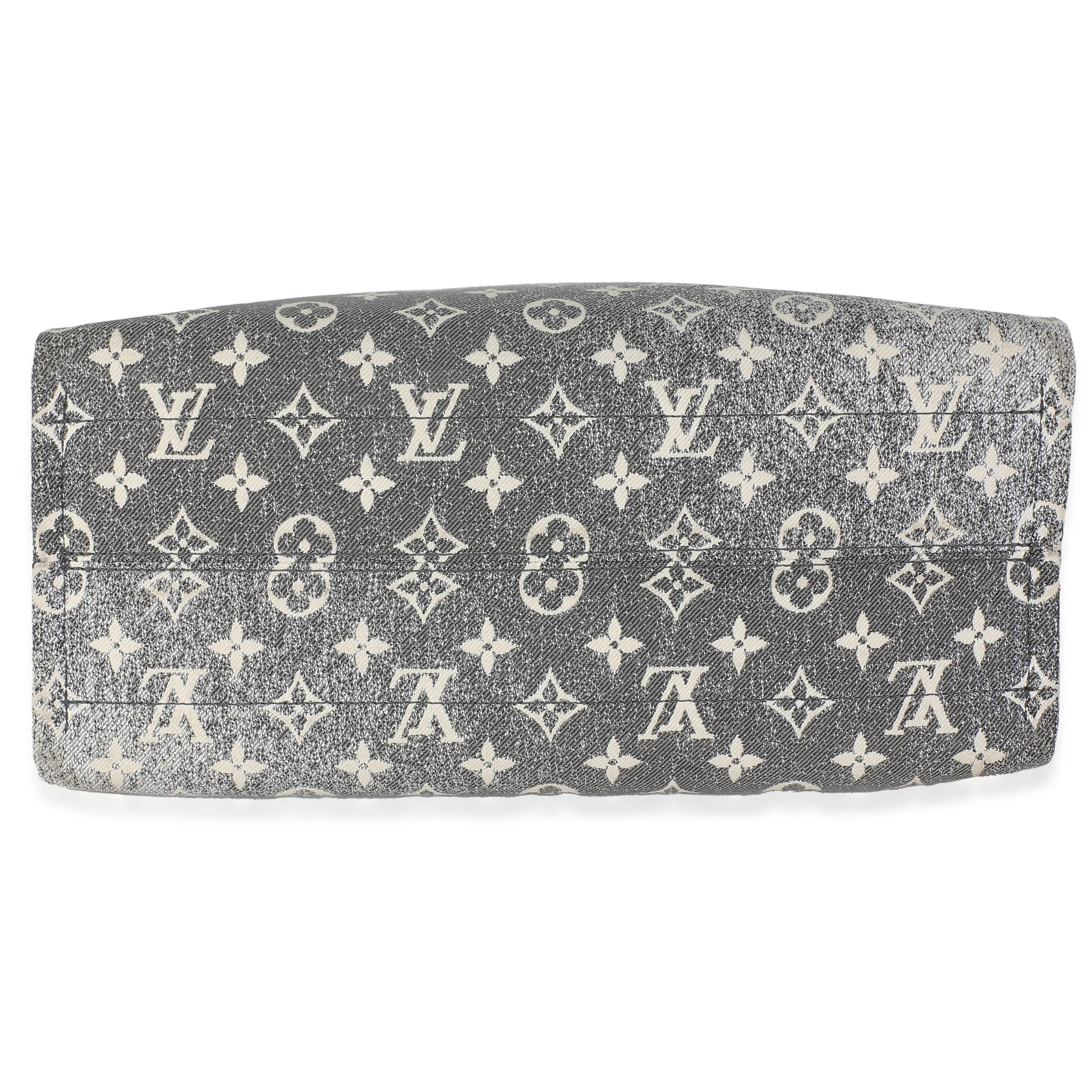 Black Monogram Denim Onthego MM - Image 5