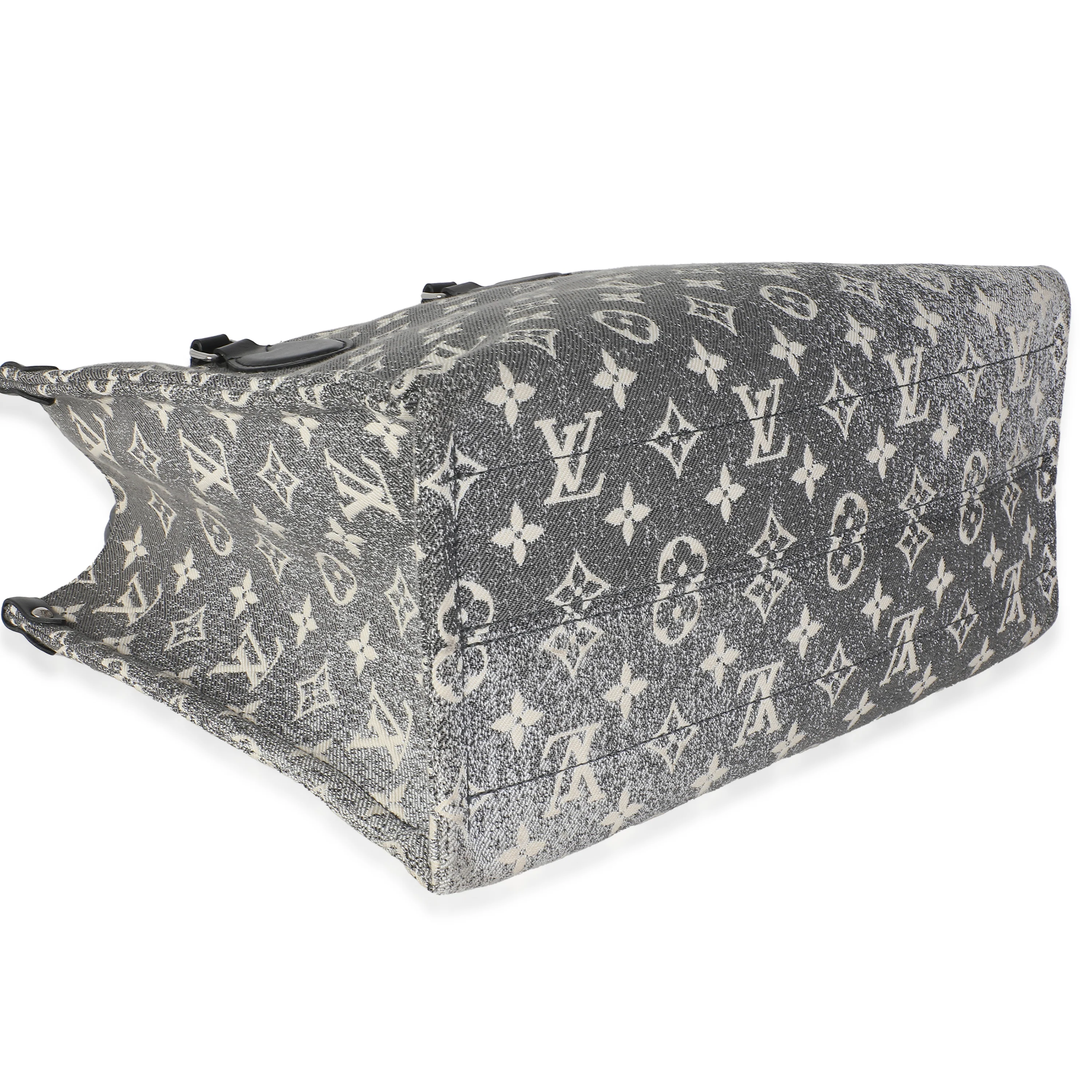 Black Monogram Denim Onthego MM - Image 6