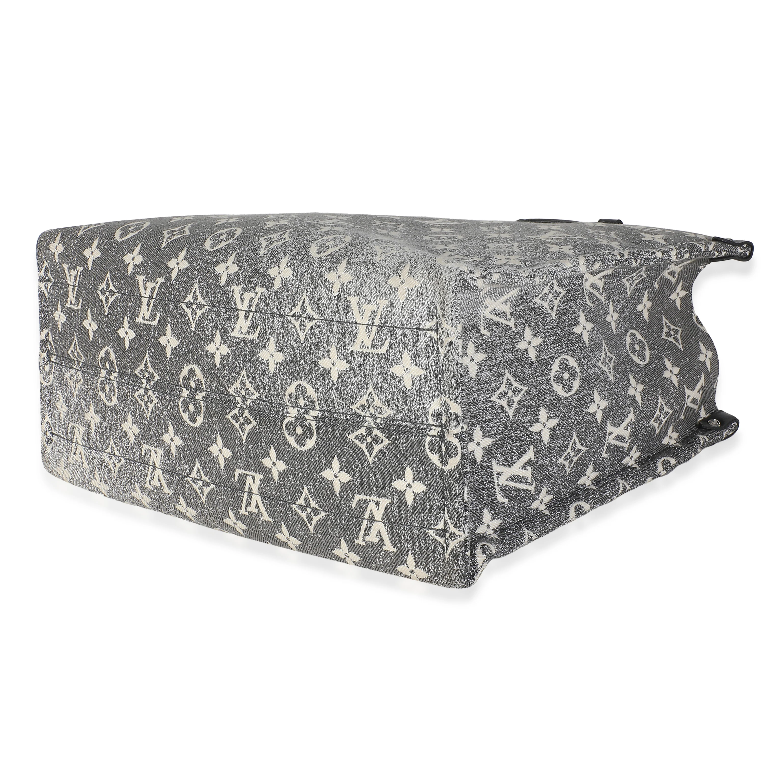 Black Monogram Denim Onthego MM - Image 7