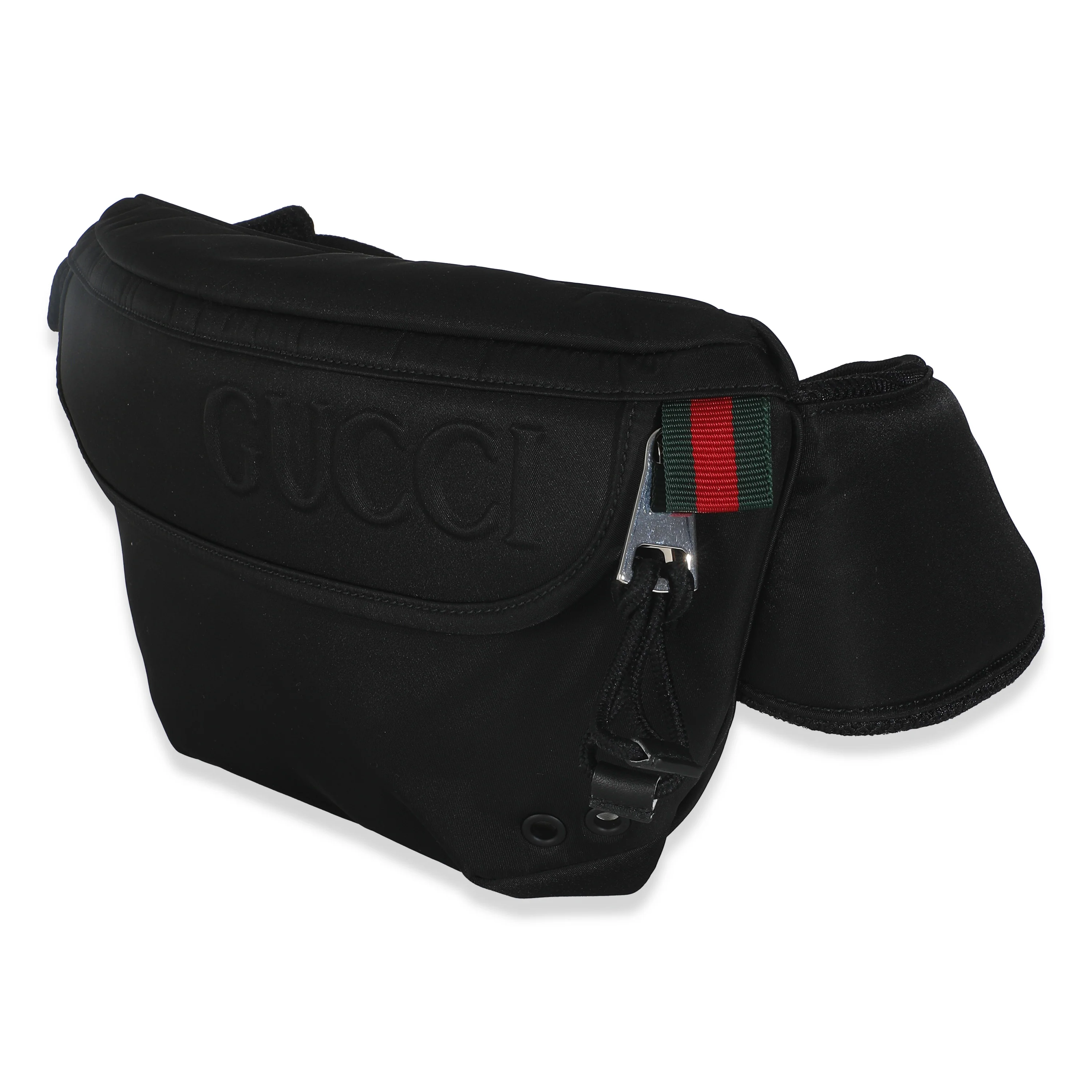 Black Nylon Logo Belt Bag - Image 2