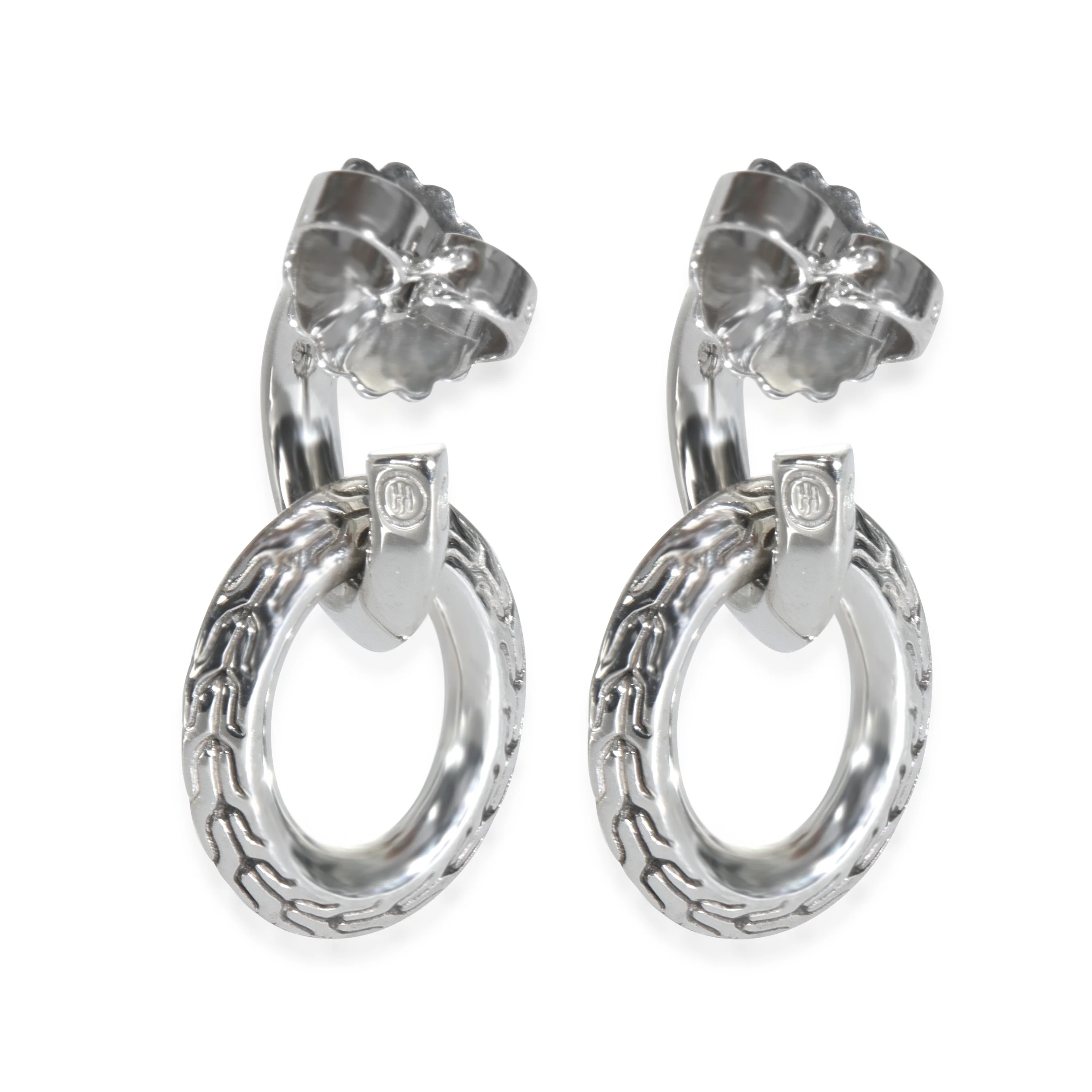 Sterling Silver  Classic Chain Earrings - Image 3