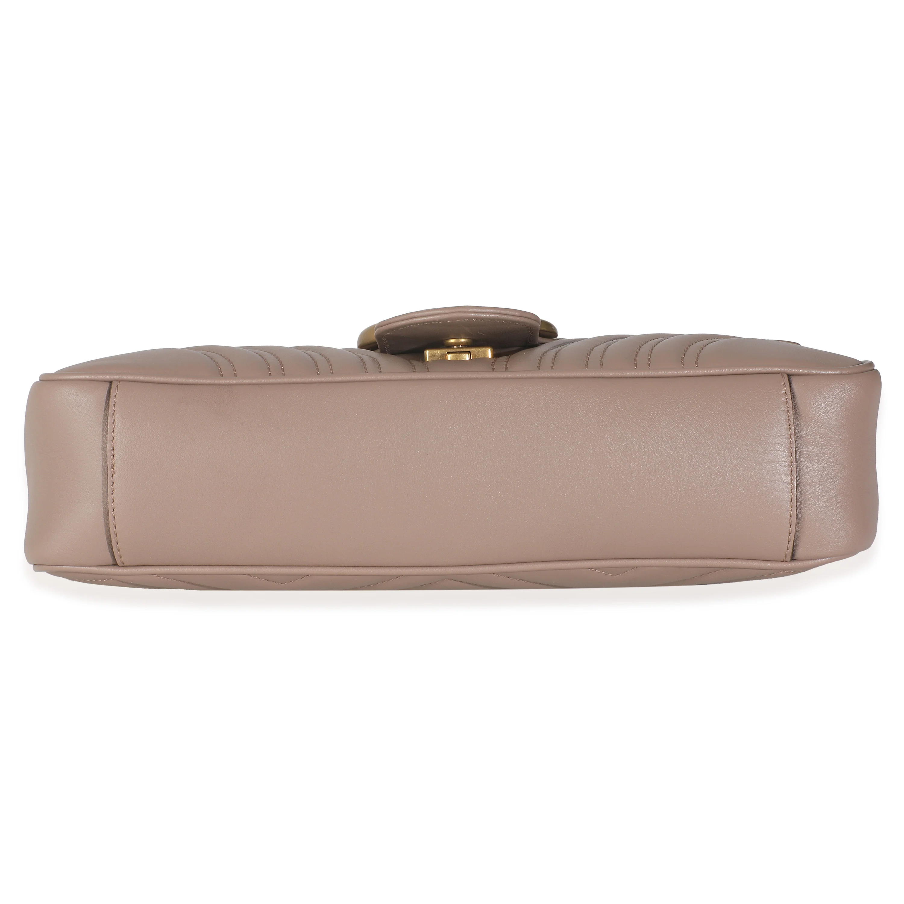 Porcelain Rose Calfskin Matelasse Medium GG Marmont Shoulder Bag - Image 5