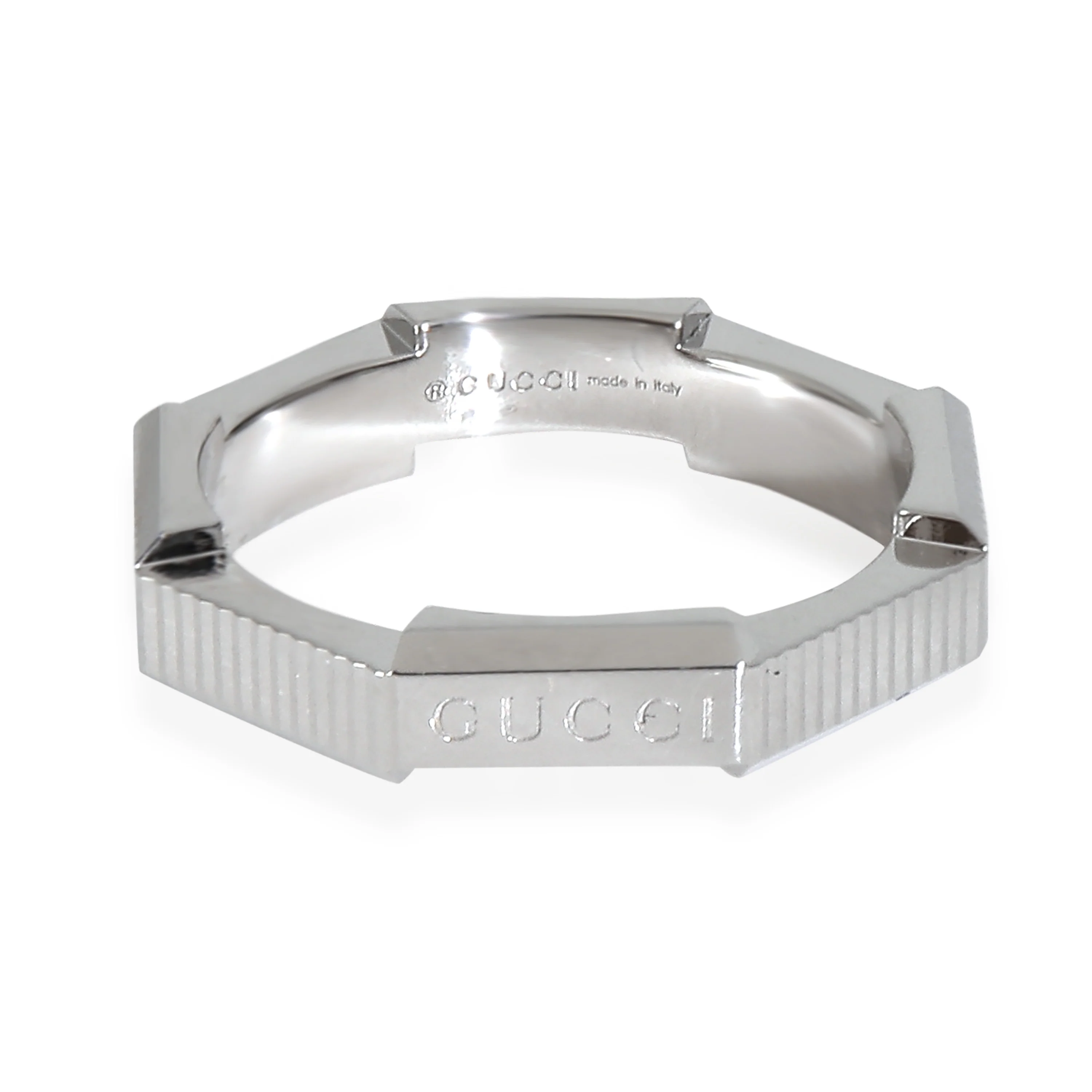 White Gold  Link To Love Ring