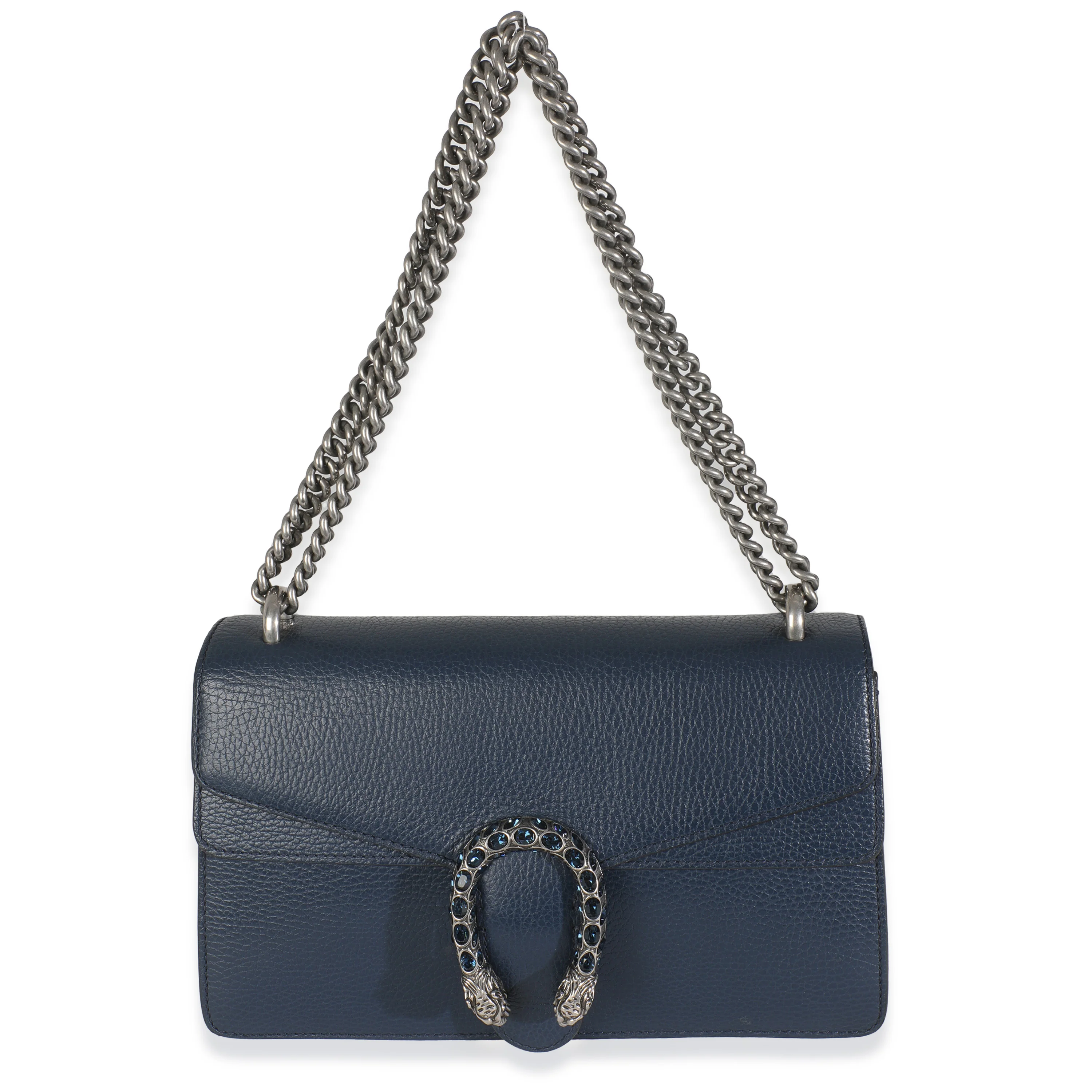 Navy Dollar Calfskin Medium Dionysus Bag - Image 8