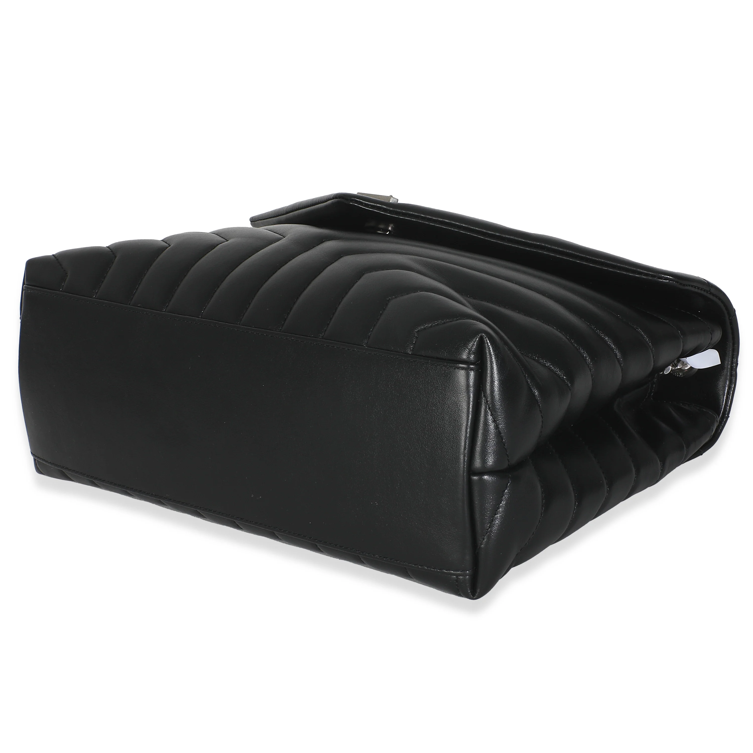 Black Matelasse Calfskin Medium Loulou - Image 6