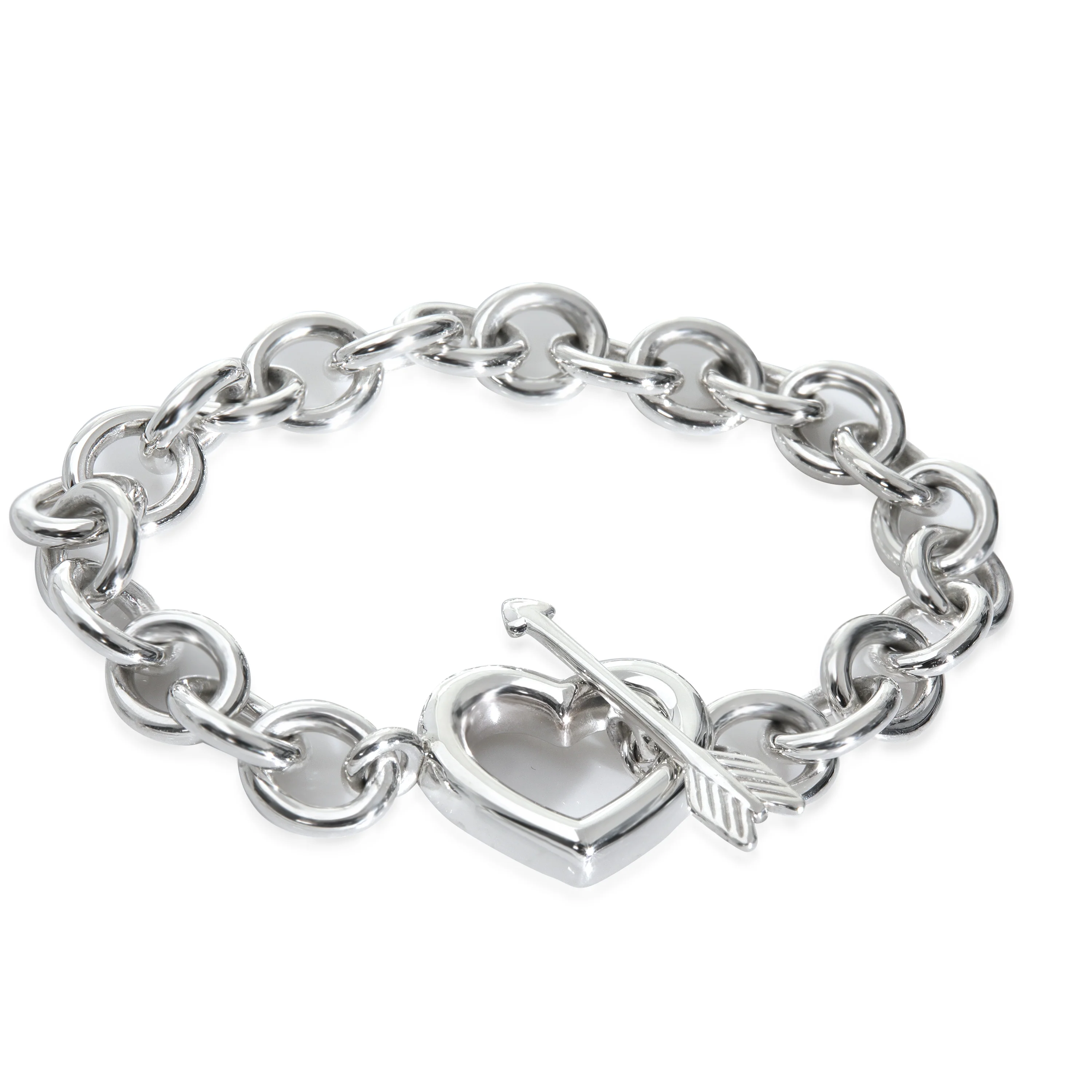 Sterling Silver Heart & Arrow Bracelet