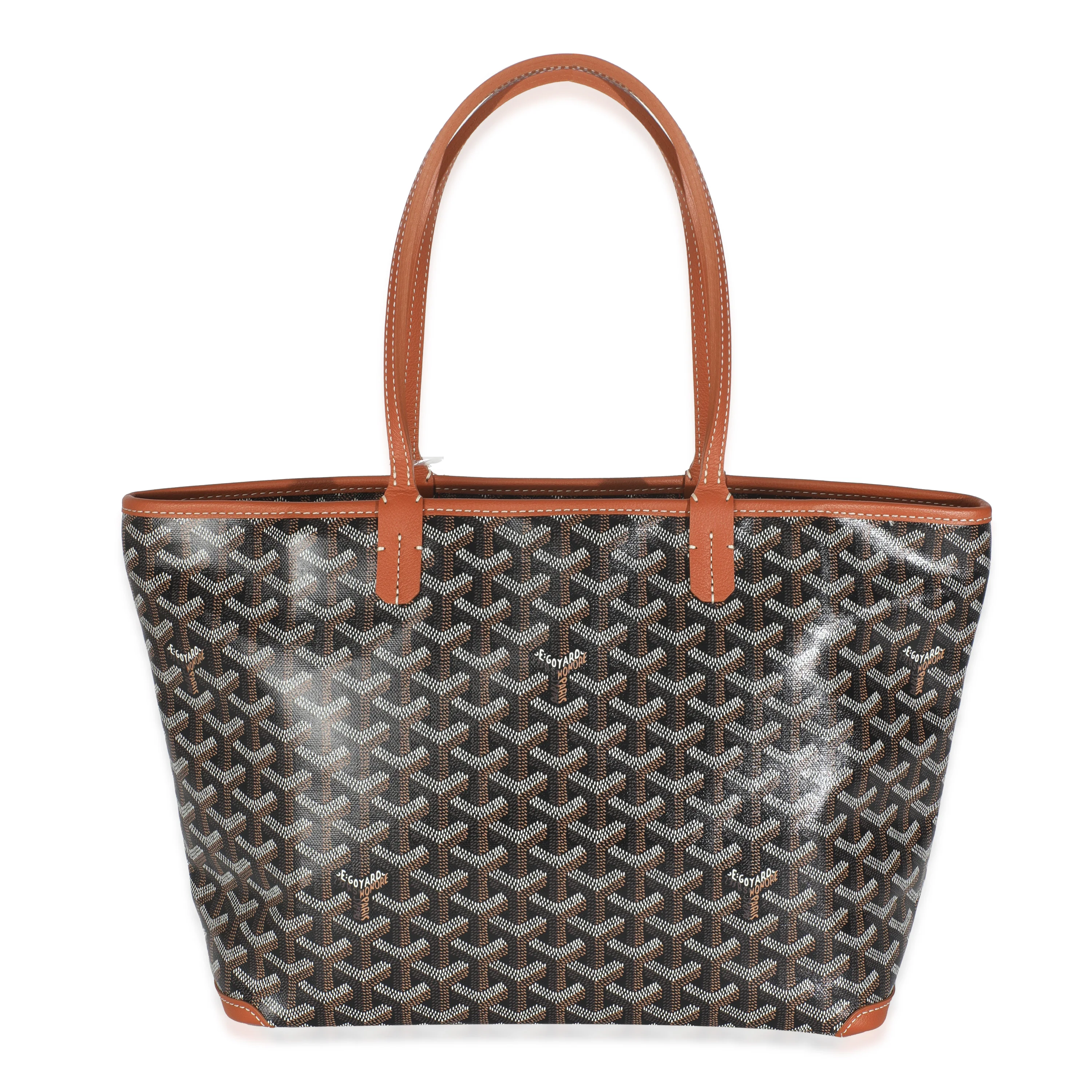 Gold Black Goyardine Canvas Artois PM
