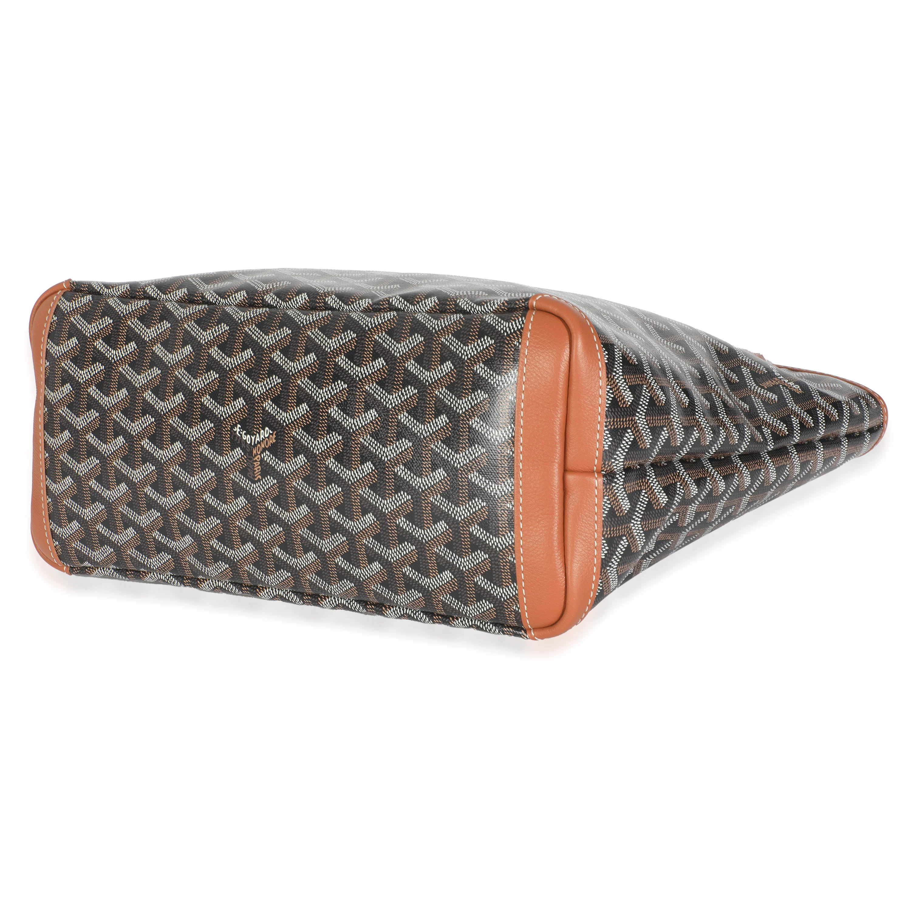 Gold Black Goyardine Canvas Artois PM - Image 6