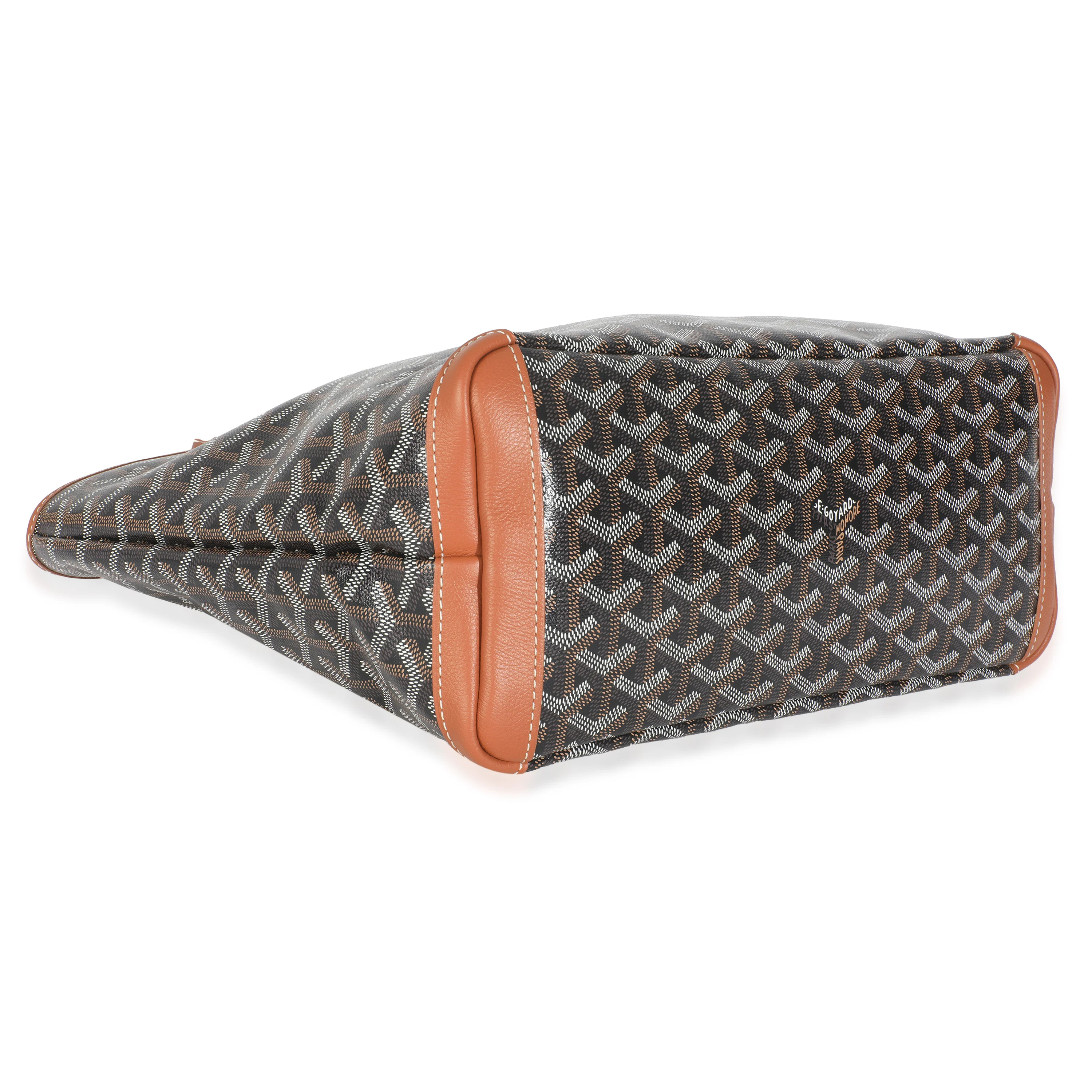 Gold Black Goyardine Canvas Artois PM - Image 7