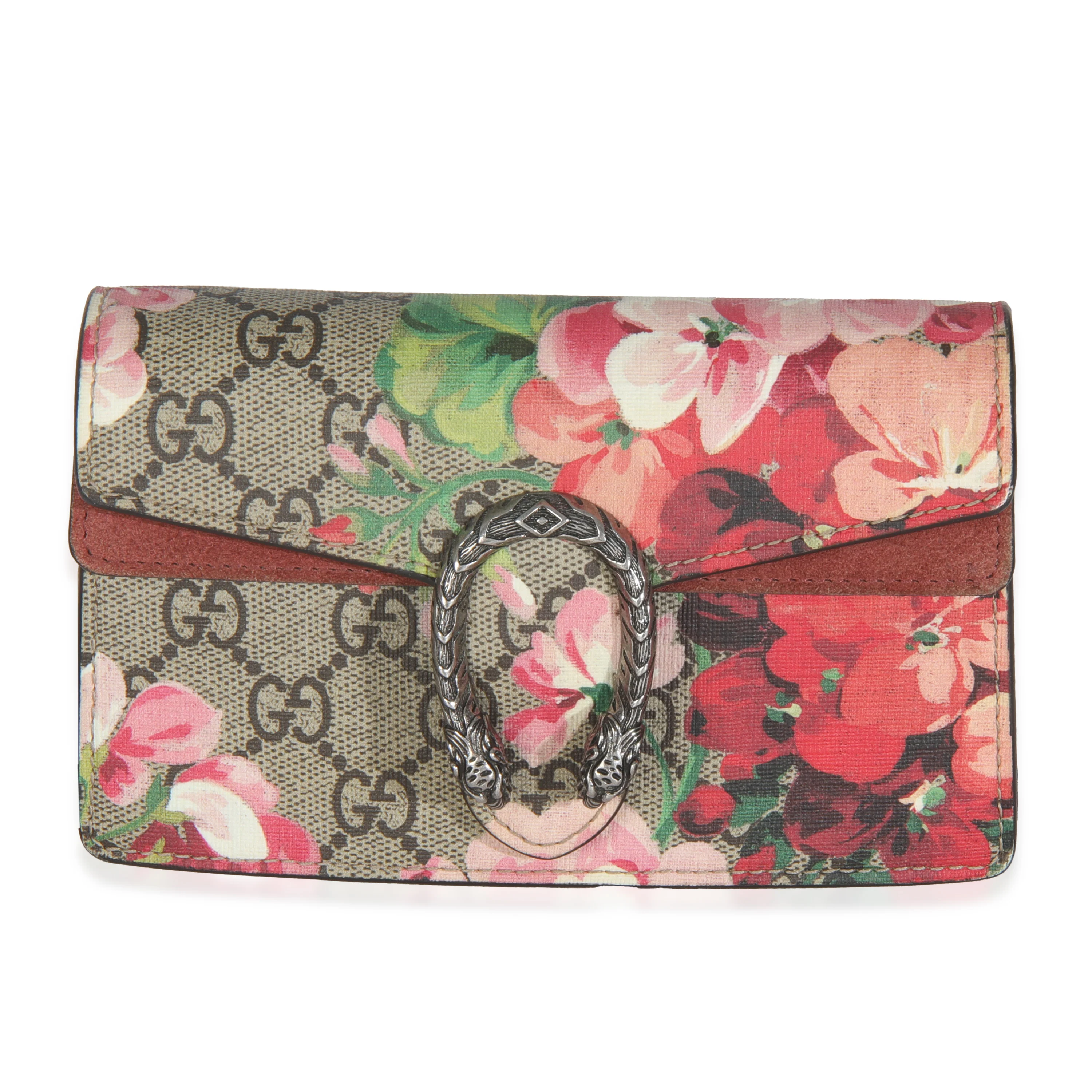 Beige GG Supreme Canvas Blooms Super Mini Dionysus