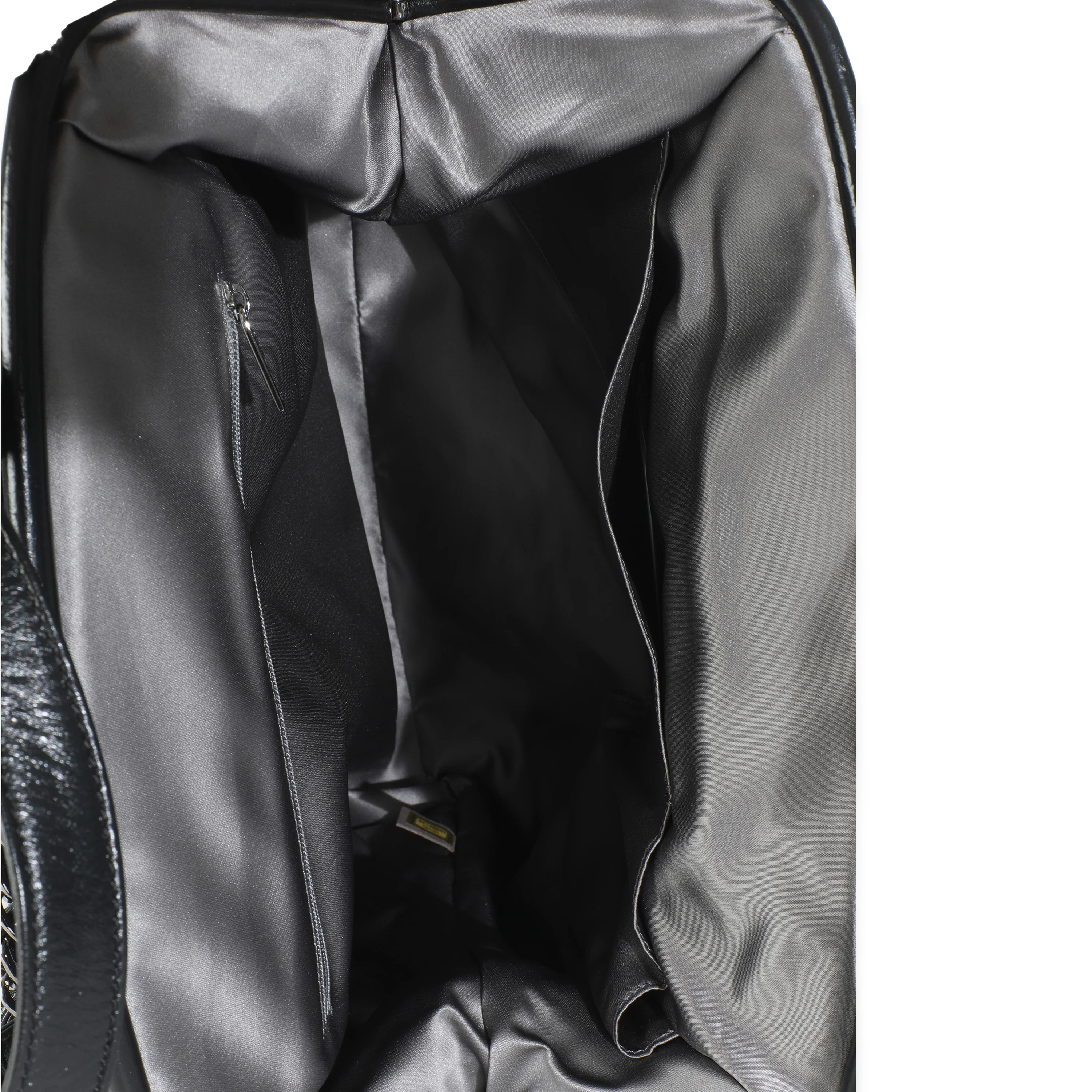 Black Tweed Quilted Calfskin Portobello Frame Tote - Image 7