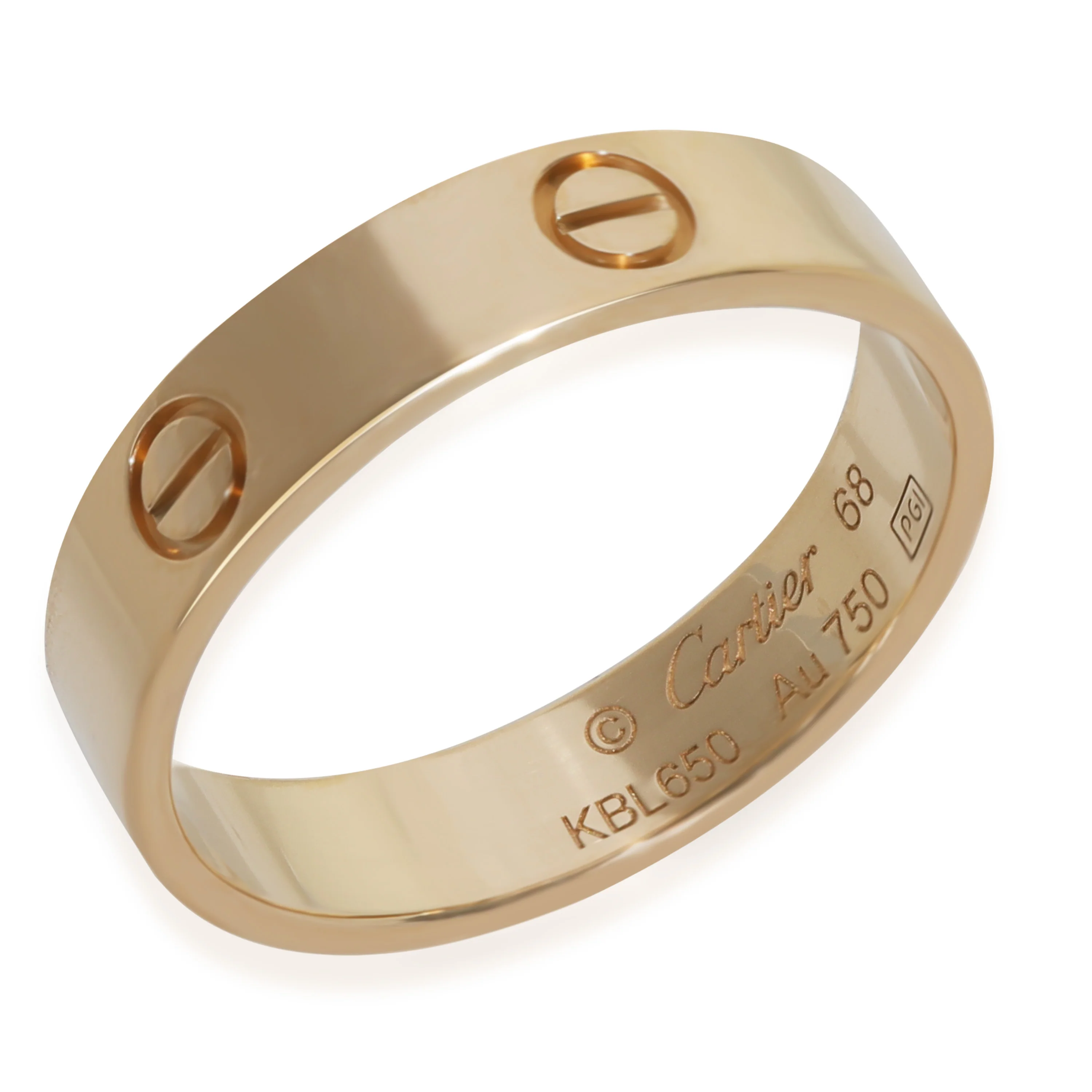 Yellow Gold  Love Ring - Image 2