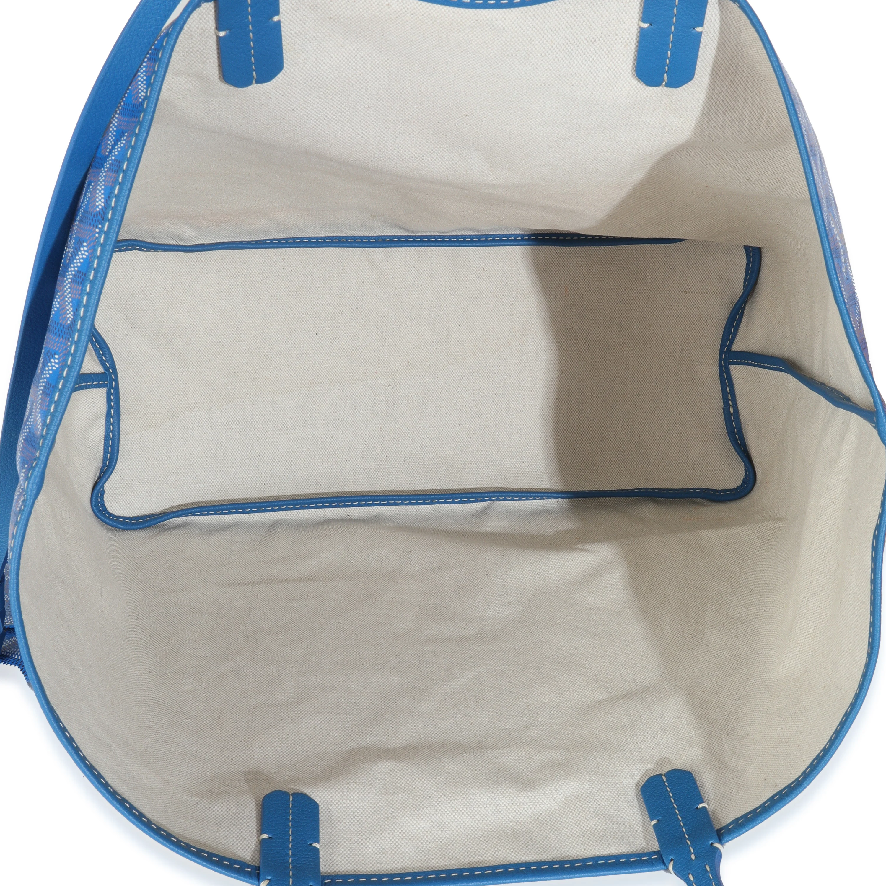 Blue Goyardine Canvas Saint Louis PM - Image 8
