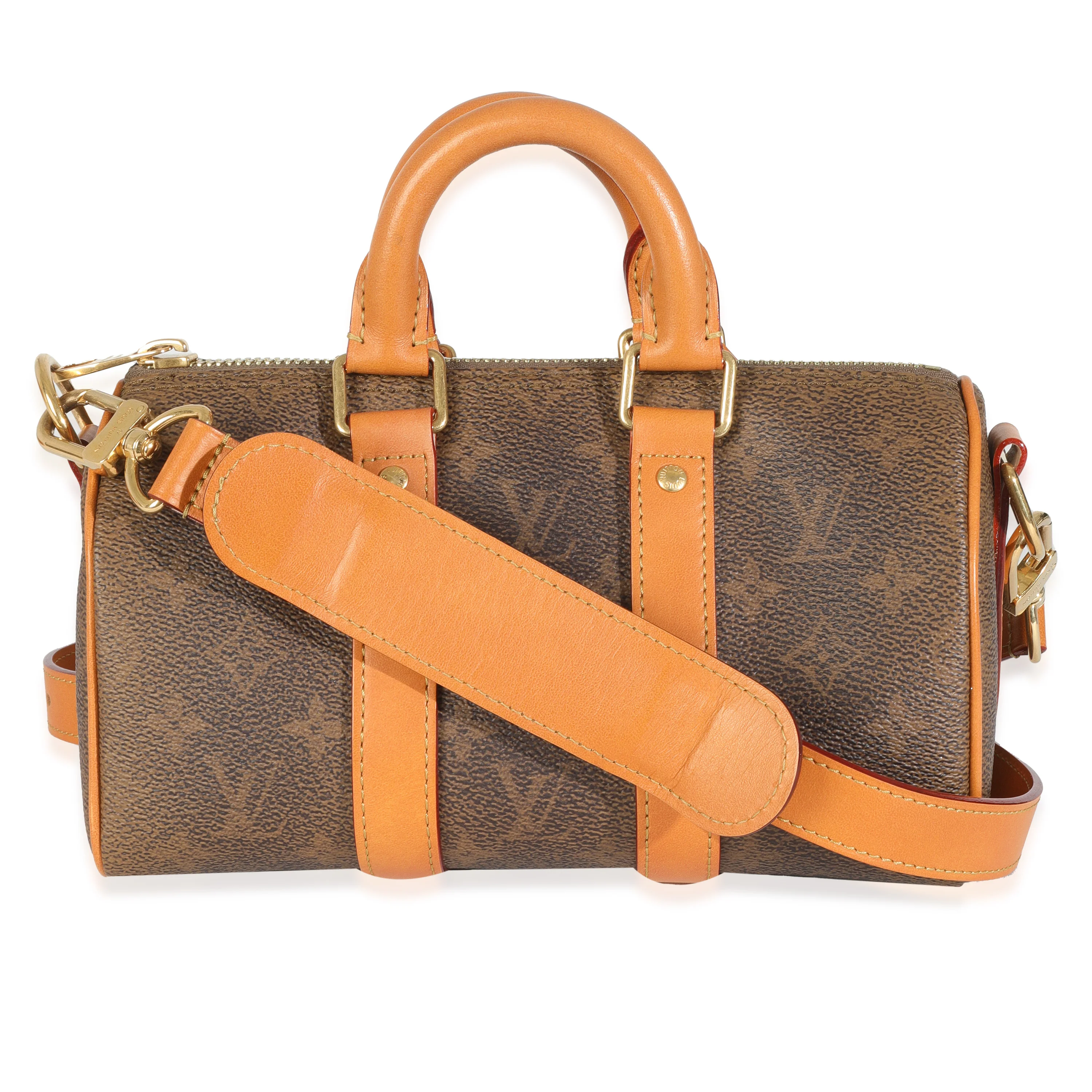 Monogram Dust Canvas Keepall Bandouliere 25 - Image 5