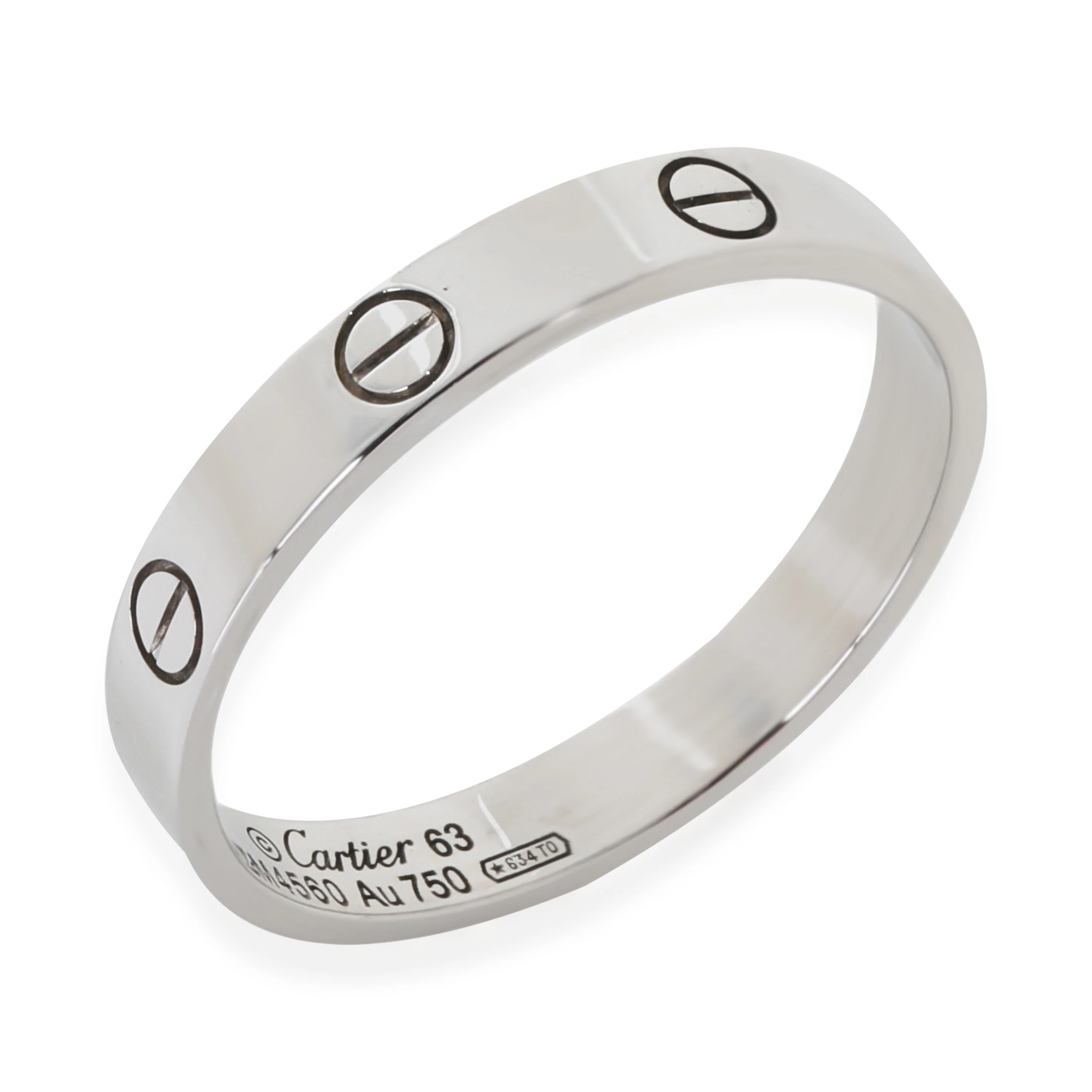 White Gold  Small Model Love Ring - Image 2