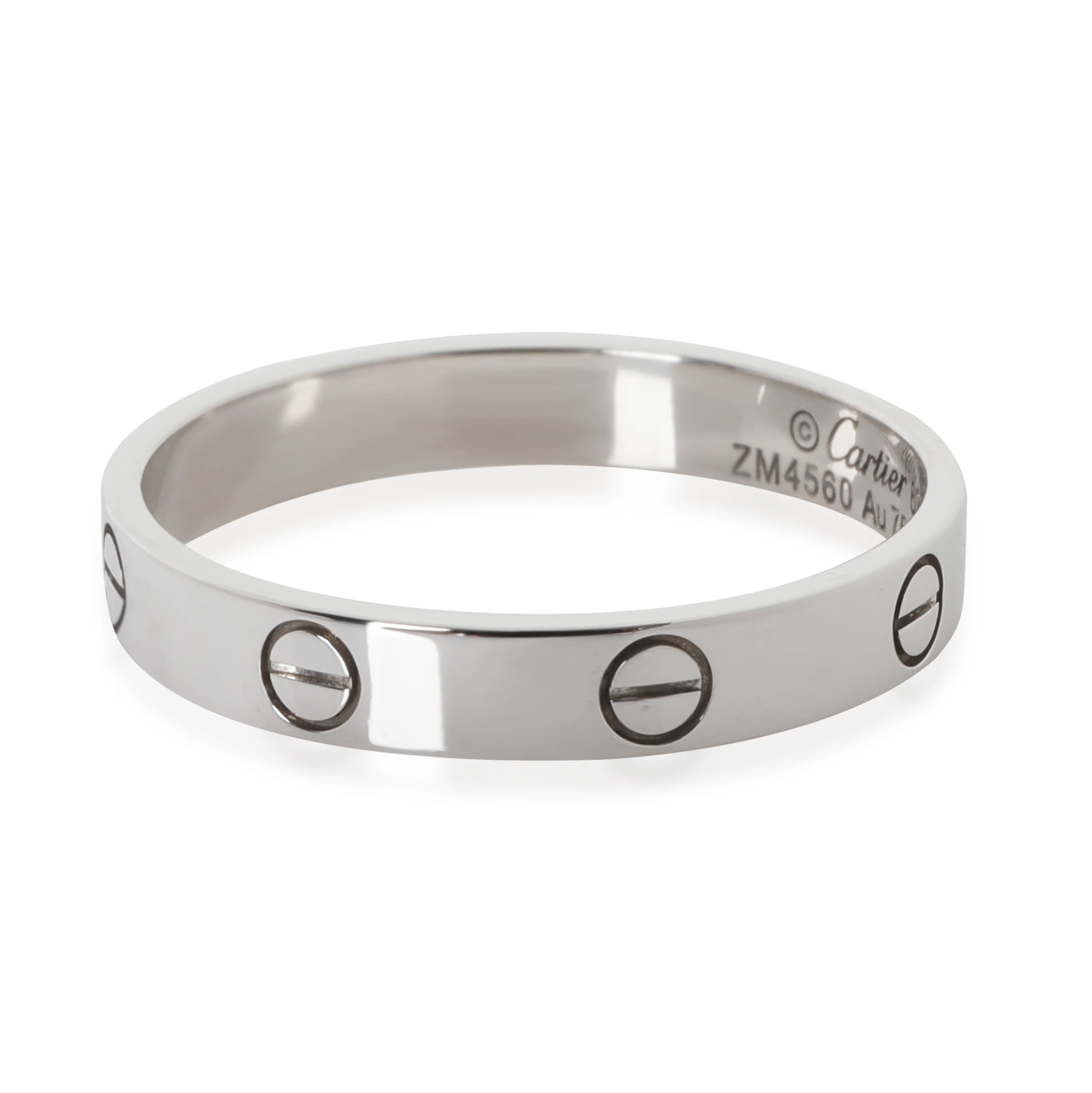 White Gold  Small Model Love Ring - Image 3