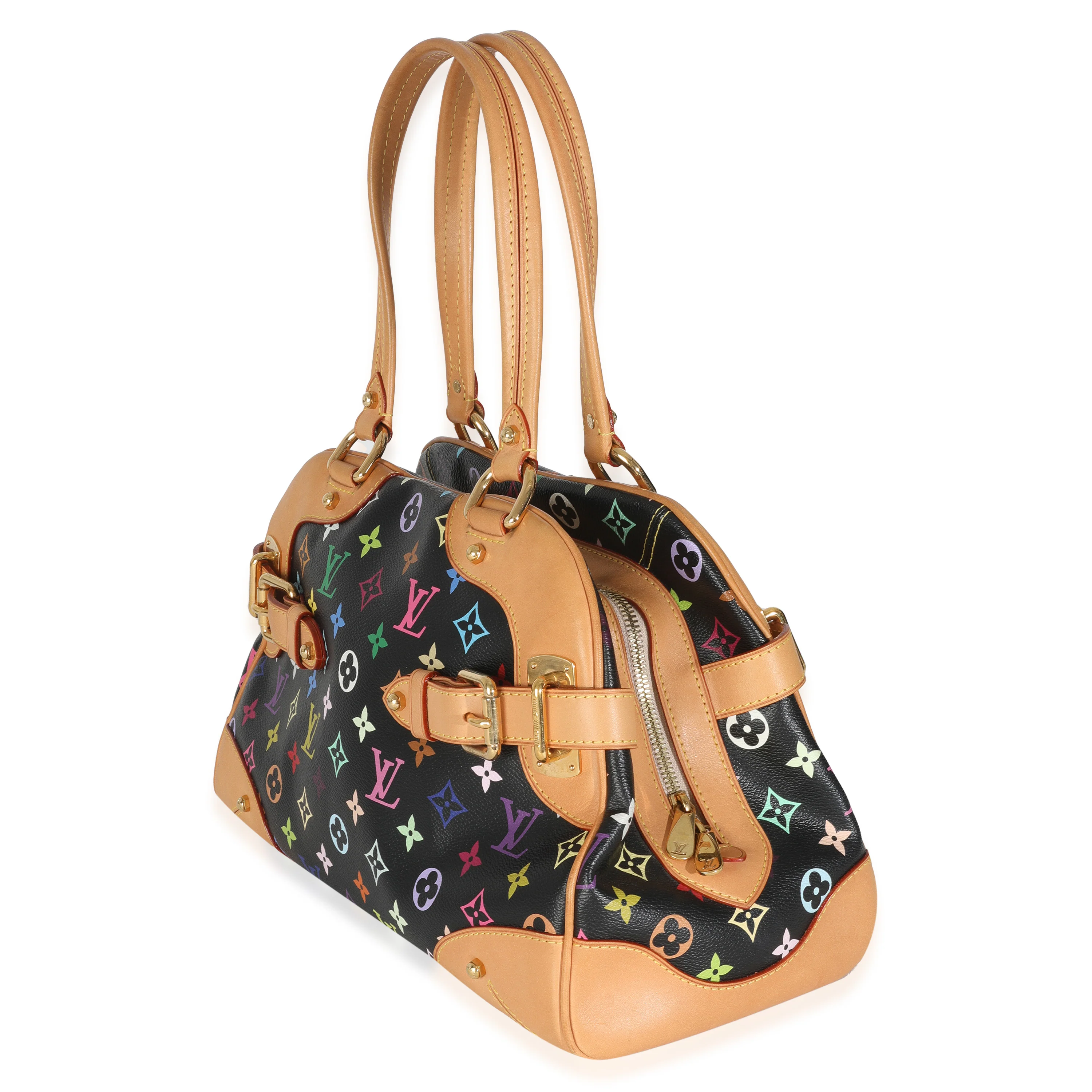 Black Monogram Multicolor Canvas Claudia - Image 2